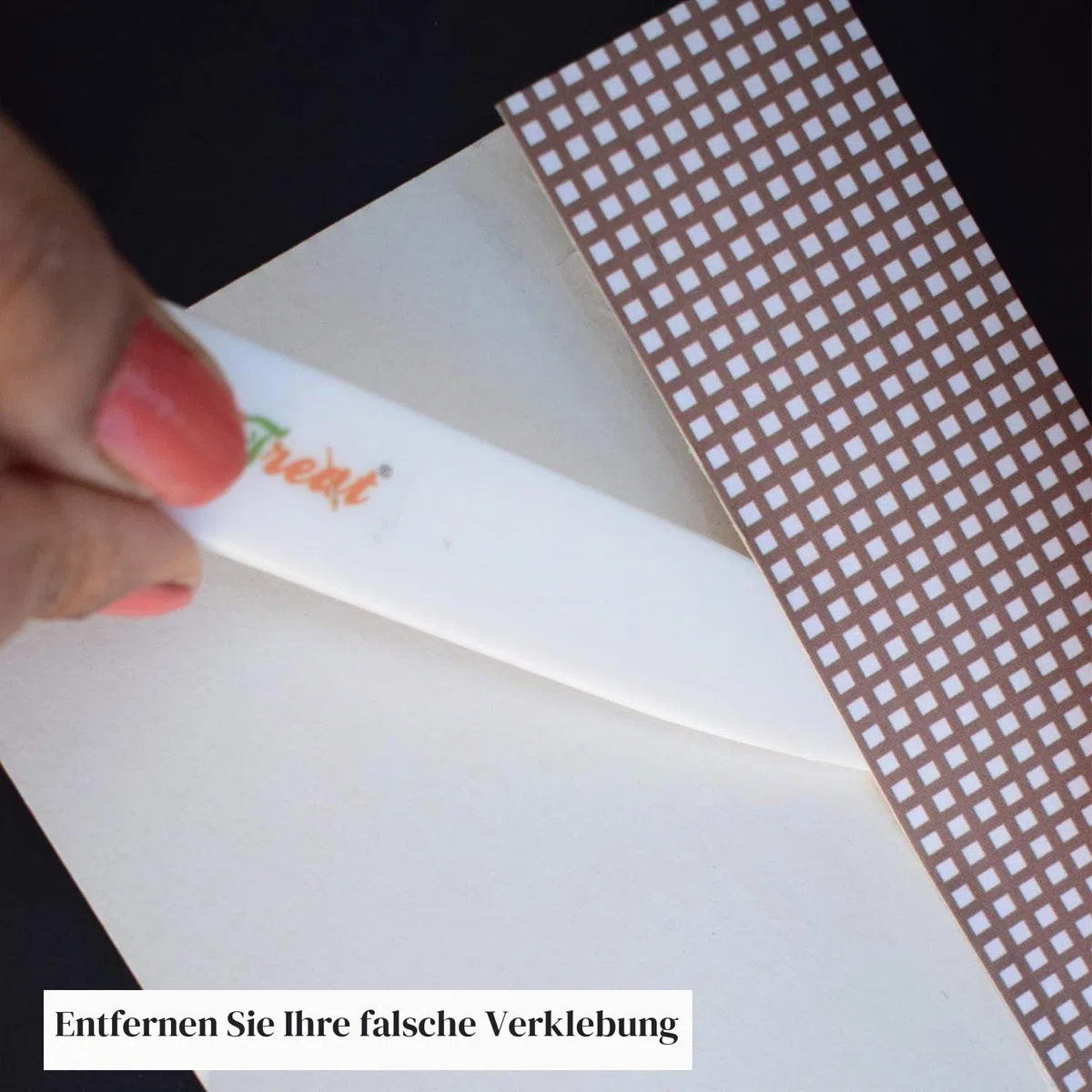 CrafTreat Teflon Falzbein aus knochen - Heber Falzbein - falzbein für papier - Ideal als Falz-, Rill- und Knickhilfe für Papiere, Bastelbuch