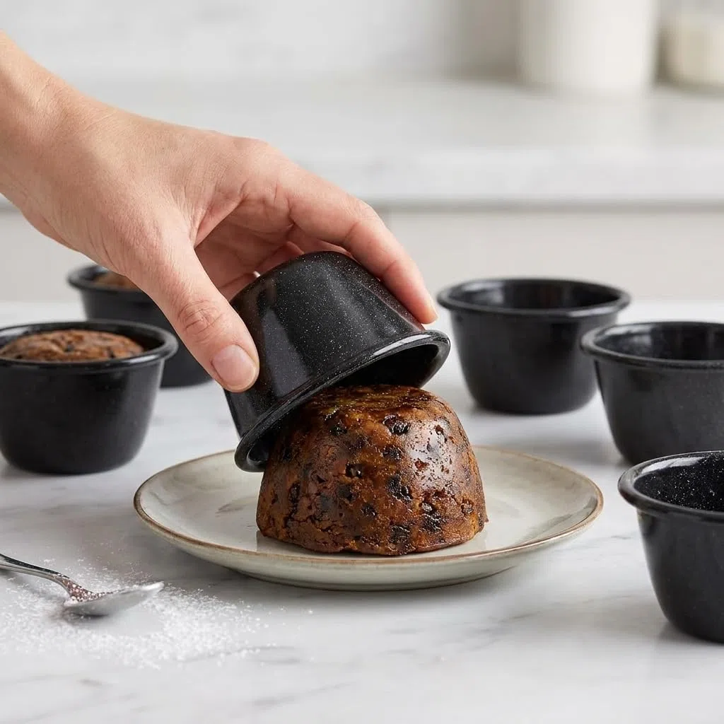 Tala Performance 4er Set Mini Puddingformen 9,2 x 5 cm – Runde Tiefe Backformen für Dampfpudding und Dessertportionen – Carbonstahl mit Gleichmäßiger Wärmeverteilung