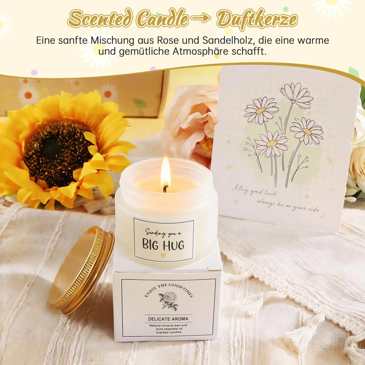 Geschenkbox für Frauen & Teenager Mädchen – Self Care Geschenkset, Cheer Up, Thinking of You & Gute Besserung Care Package für Mama, Schwester, Tochter, beste Freundin, Geburtstag & Danke Geschenk
