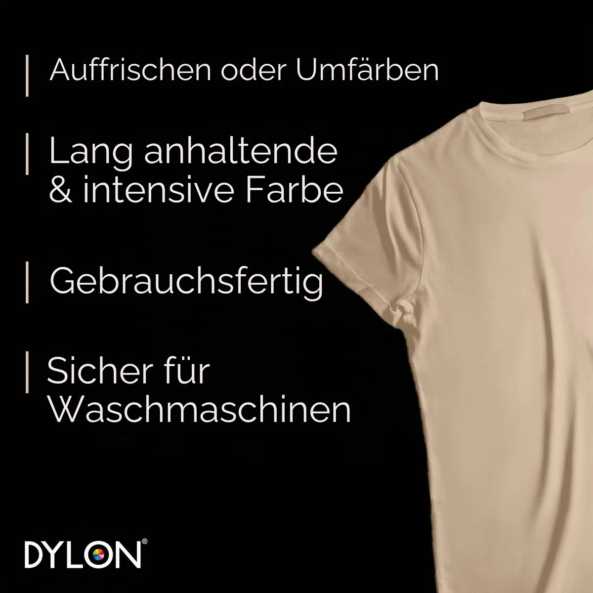 Dylon Maschine Dye Pod, Sandy Beige, 8.5 x 8.5 x 9.9 cm
