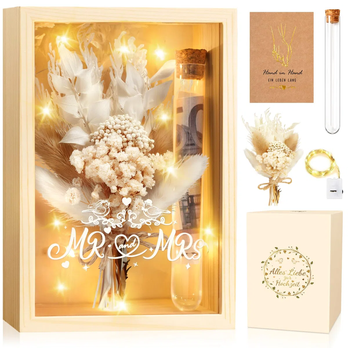 Dusor Hochzeitsgeschenke für Brautpaar, Hochzeitsgeschenk Geld, Geldgeschenk Hochzeit, Karte Geschenk Hochzeit, Mr & Mrs Hochzeitsgeschenke, Geldgeschenke zur Hochzeit, Paar Geschenke, Hochzeitstag