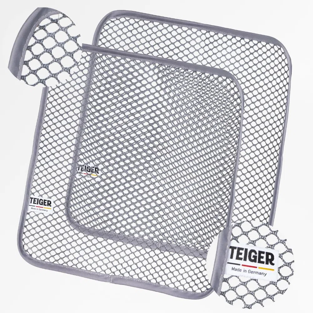 Teiger 2 x Teigreinigungstuch Teigreiniger Teigentferner Netztuch für hartnäckige Verschmutzungen Teigtuch Mesh Spültuch Reinigungstuch Spüllappen Doppelpack