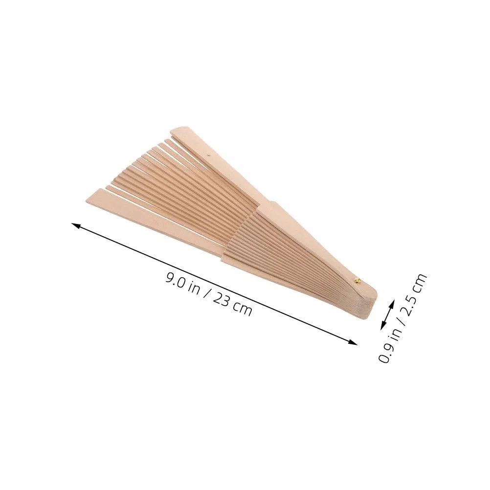 SOLUSTRE 2 Stück Selbstgemacht Handfächerrahmen 23cm 16 Fächerknochen Faltbar zur Verbesserung der Kreativität und Manuellen Fertigkeiten für Bastelprojekte