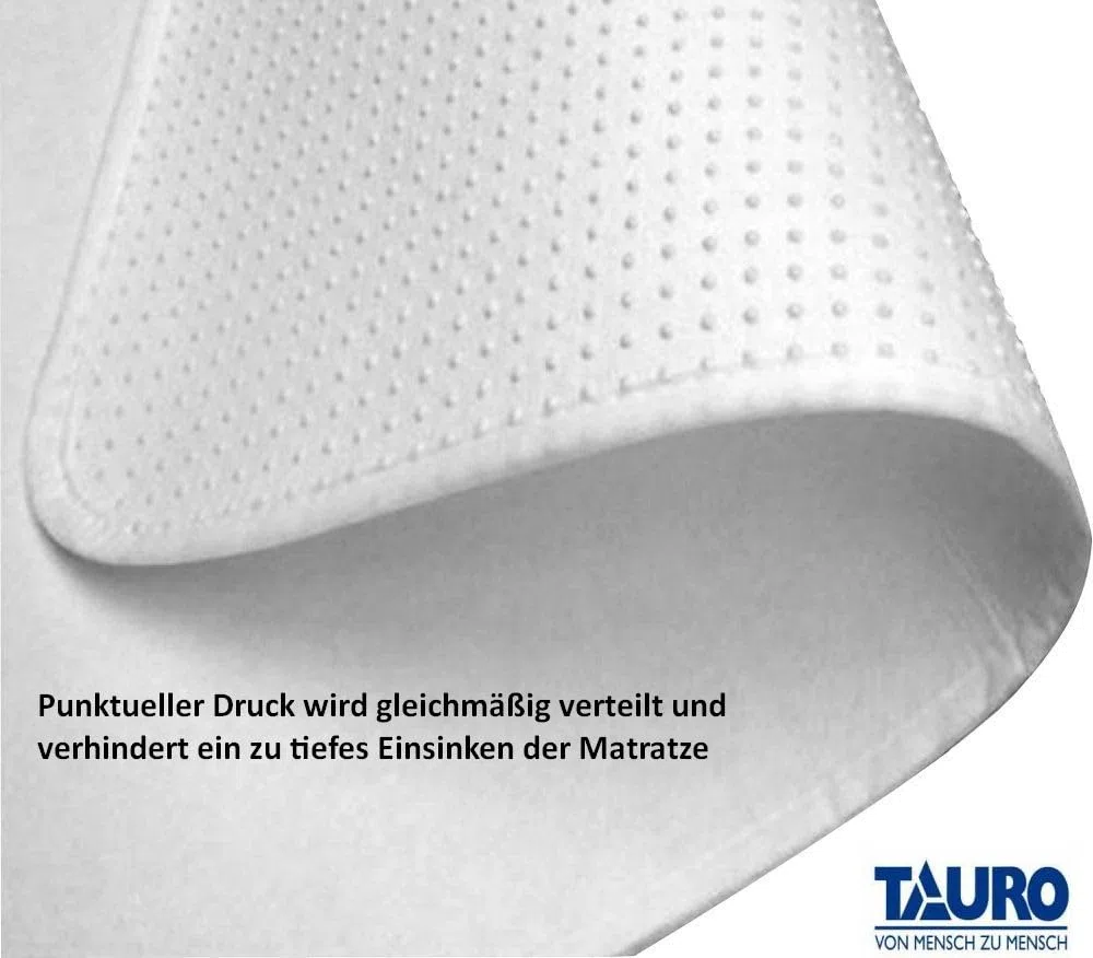 TAURO Noppen Matratzenschoner 140x200 cm | Rutschhemmend Matratzenunterlage atmungsaktiv | Filz-Schoner mit Noppen für Lattenrost | Schutz vor Abrieb & Verschmutzung