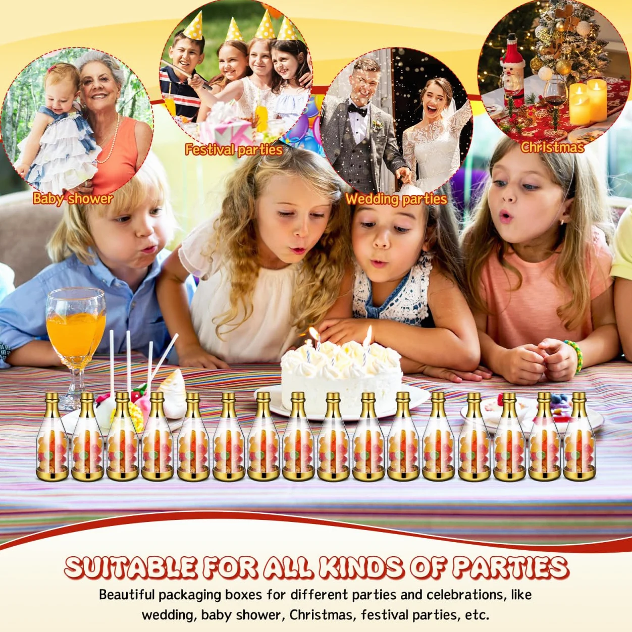 20stücke Mini Champagner Flasche Candy Box Kreative Hochzeits Und Party-geschenkverpackungen Für Süßigkeiten Und Kleine