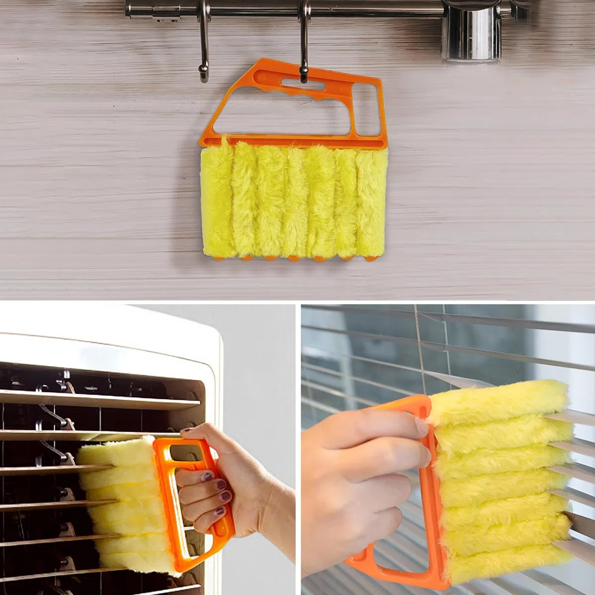 2er-Pack Raffstore ReinigungsbüRste - Jalousien ReinigungsbüRste - Lamellen ReinigungsbüRste - Ideal Zum Entfernen Von Fett, Fensternischen, LüFtungsschlitzen Von Klimaanlagen