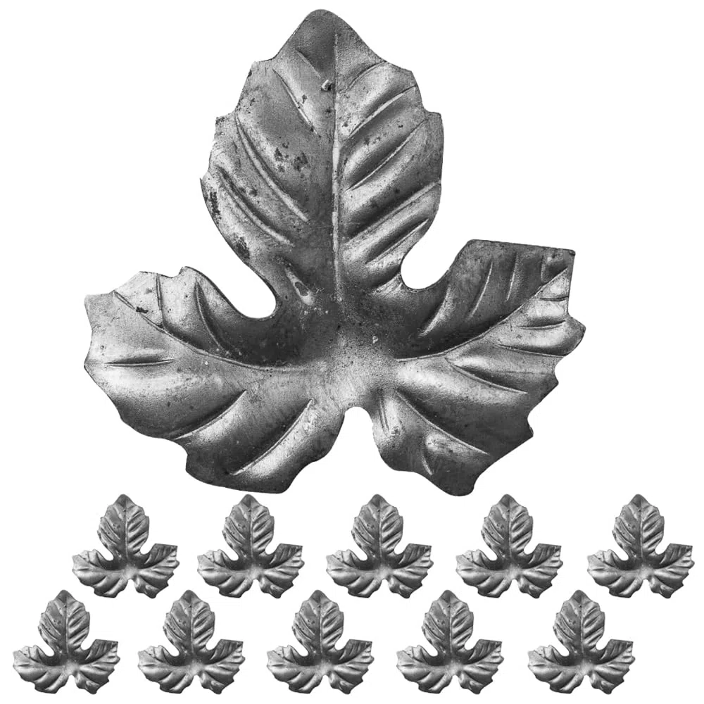 STAL 10 Stück Zierelement Metallblumen Metallblätter Blätter 140-162 (75x75mm -50.161/10 Stück)