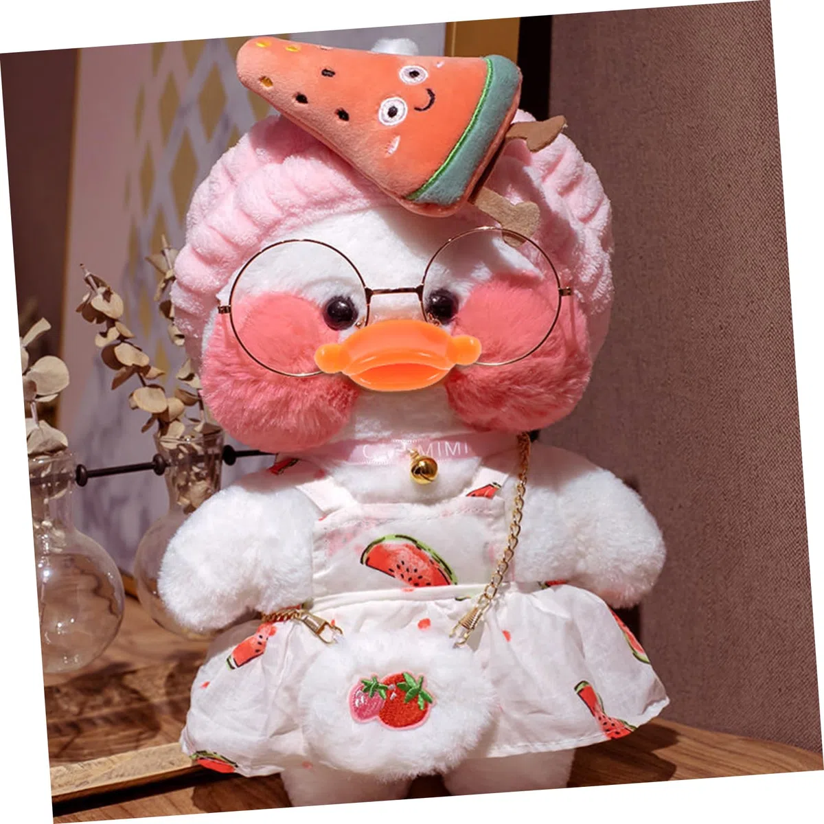 POPETPOP Selbstgemacht Entenmaul 50 Stück Kunststoff Entenschnäbel mit Gewindedesign und Lippenkante Orange Bastelset für Tierspielzeug Puppen und Entenaccessoires zum Selbermachen