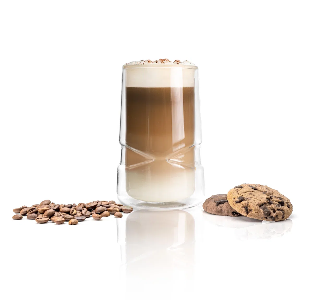 Latte Macchiato Gläser 350ml Doppelwandig Kaffee Thermogläser Cappuccino Tassen Teegläser 4er Set (4, 350ml)