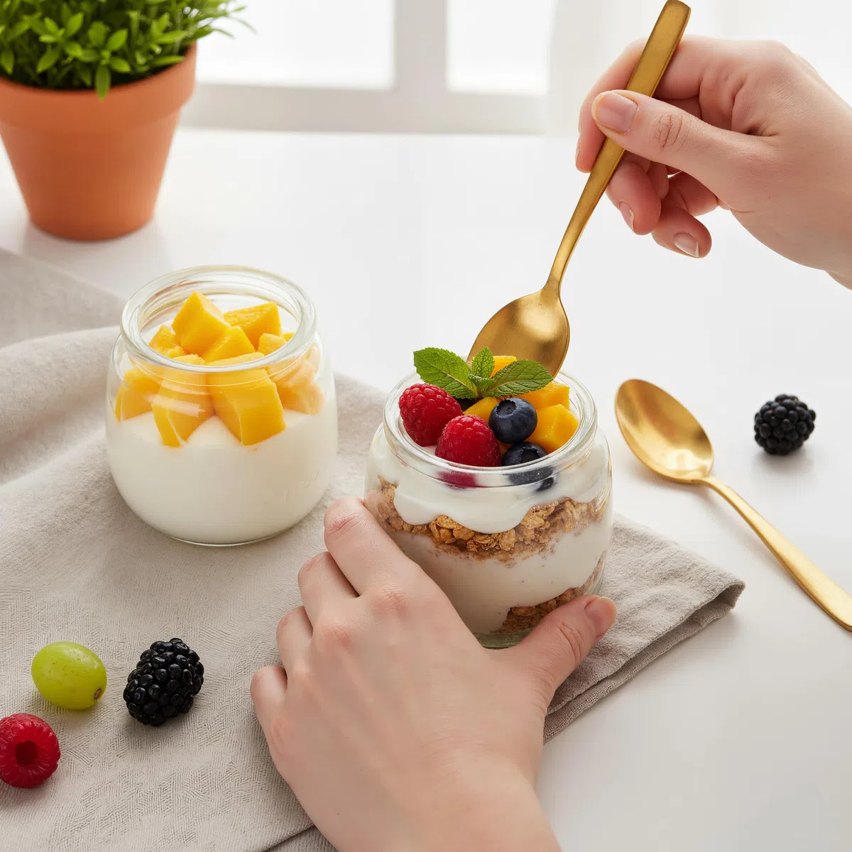 200 ml Durchsichtige Joghurtgläser mit Deckel (12 Stück),Dessertgläser Mit Deckel,mit Seil und Anhänger,Für Marmelade, Honig, Desserts, Kerzen, Spülmaschinen-,Gefrierschrank- &Mikrowellenfest