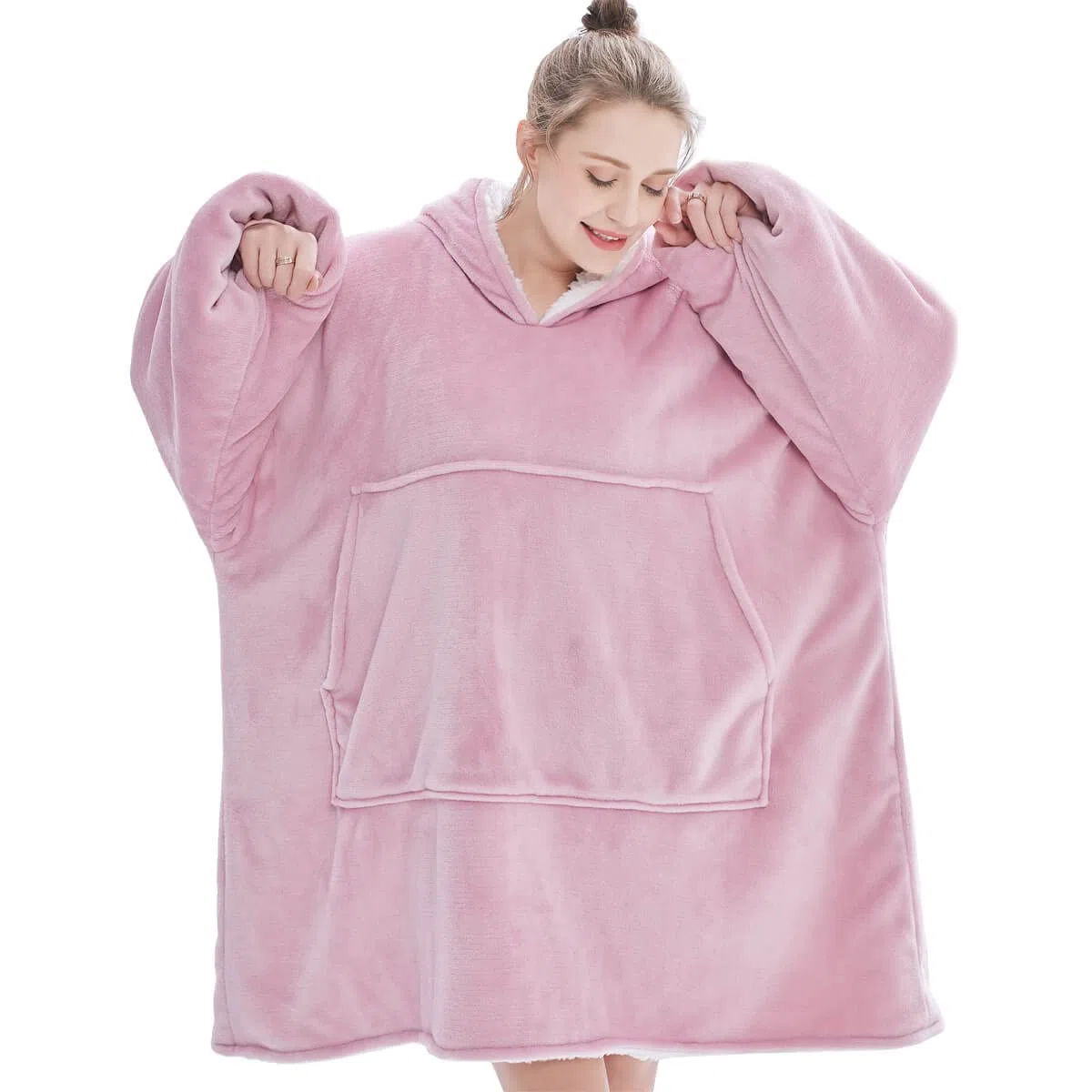 FELOVE Übergroße Hoodie Sweatshirt, Original Decke Sweatshirt, super weiche gemütliche warme komfortable Riesen-Hoodie, Geeignet Kapuzenpullover für Erwachsene, Männer, Frauen, Jugendliche