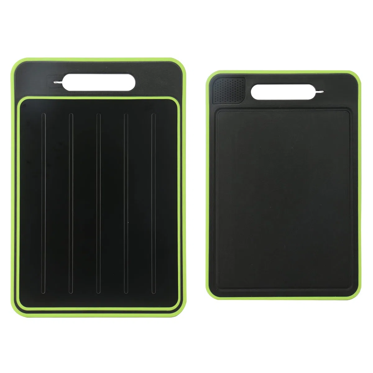Auftauplatten Schneidebrett mit Auftau-Funktion, 3x Schneller Auftauen Frost Away 4-in-1 Küchen Gadget mit Integriertem Messerschärfer und Gewürzreibe Auftauschale Defrost Tray