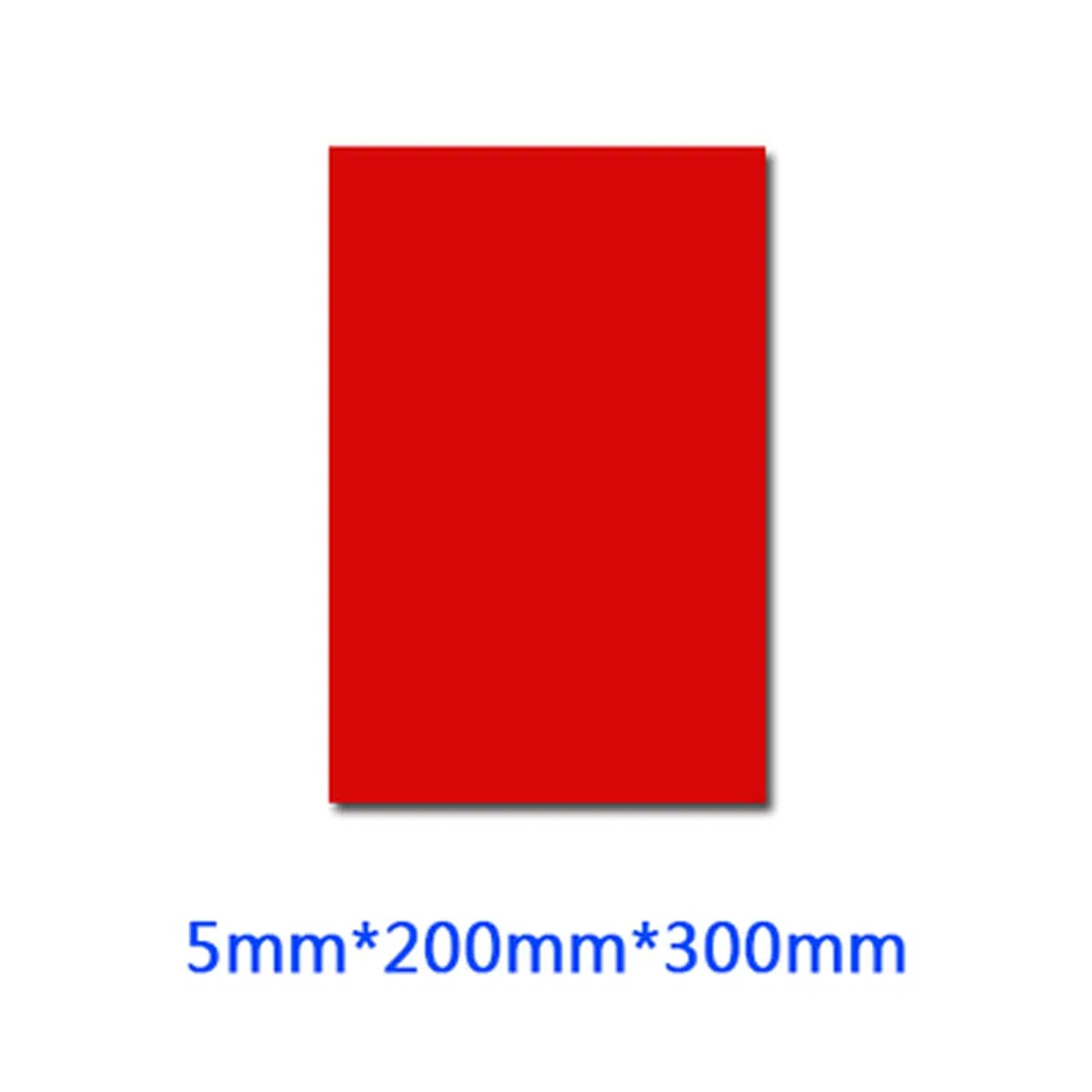 Generic Acrylglas Platten, Acryl, 7,9 x 11,8 Zoll, 200 x 300 x 5 mm, Rot, für Gravieren, Schneiden, Bedrucken, Malen und Kalligraphie, DIY-Kunstprojekte, Hochzeits- und Partybeschilderung