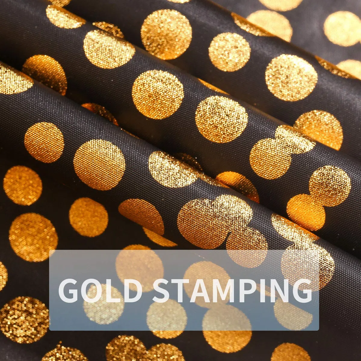 4 Stück Schwarz und Gold Party Tischdecke für Rechteck Tisch, Gold Dot Confetti Geburtstag Tischdecke für Geburtstag, Jahrestag, Braut Shower, Abschlussfeier, Cocktail Party, 137cm x 274cm