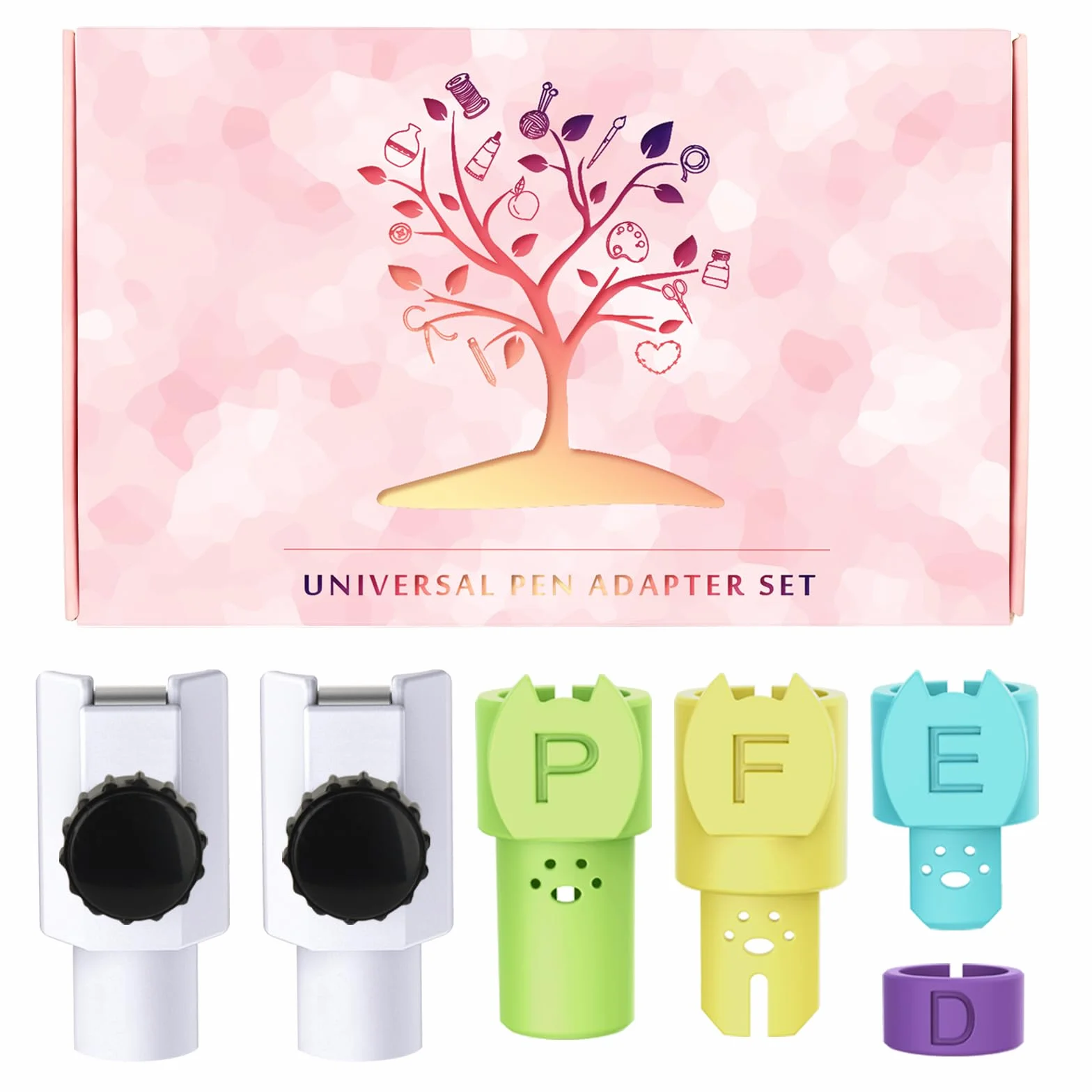 Universal-Stiftadapter-Set, kompatibel mit Cricut Joy und Joy Xtra, geeignet für alle Stifte mit harten Spitzen unter 0,47"