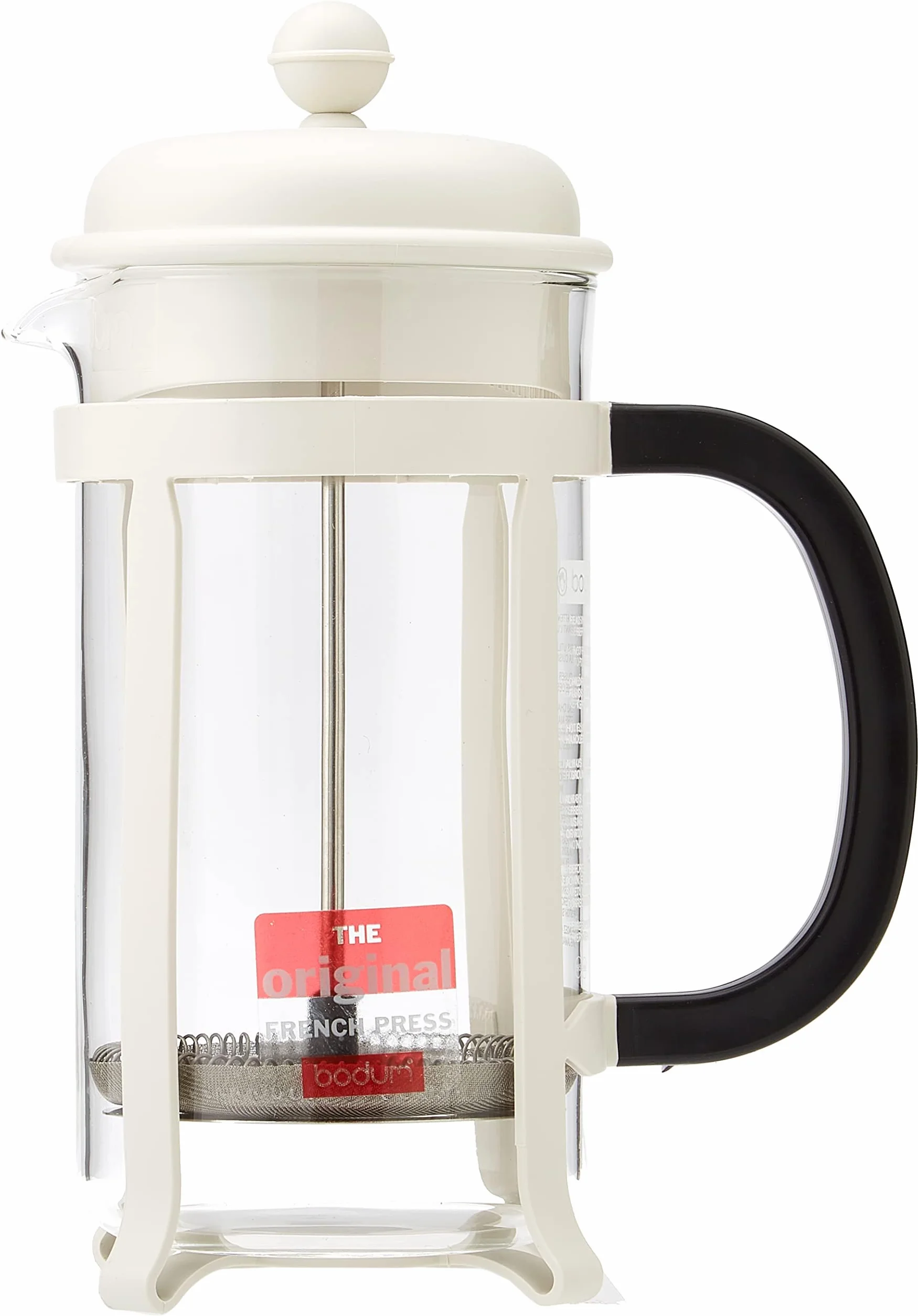 Bodum 1908-913 Java Kaffeebereiter, 8 Tassen, 1 L, Mehrlagig, weiß, 10,6 x 16,3 x 24,5 cm, 6 Einheiten