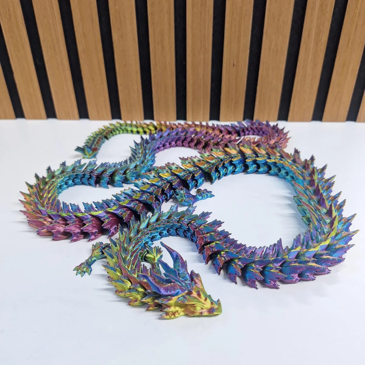 Generisch 3D Gedruckter Drache 126 cm – Bewegliche Drachen Figur – Fantasy Deko & Sammlerstück – Articulated Dragon
