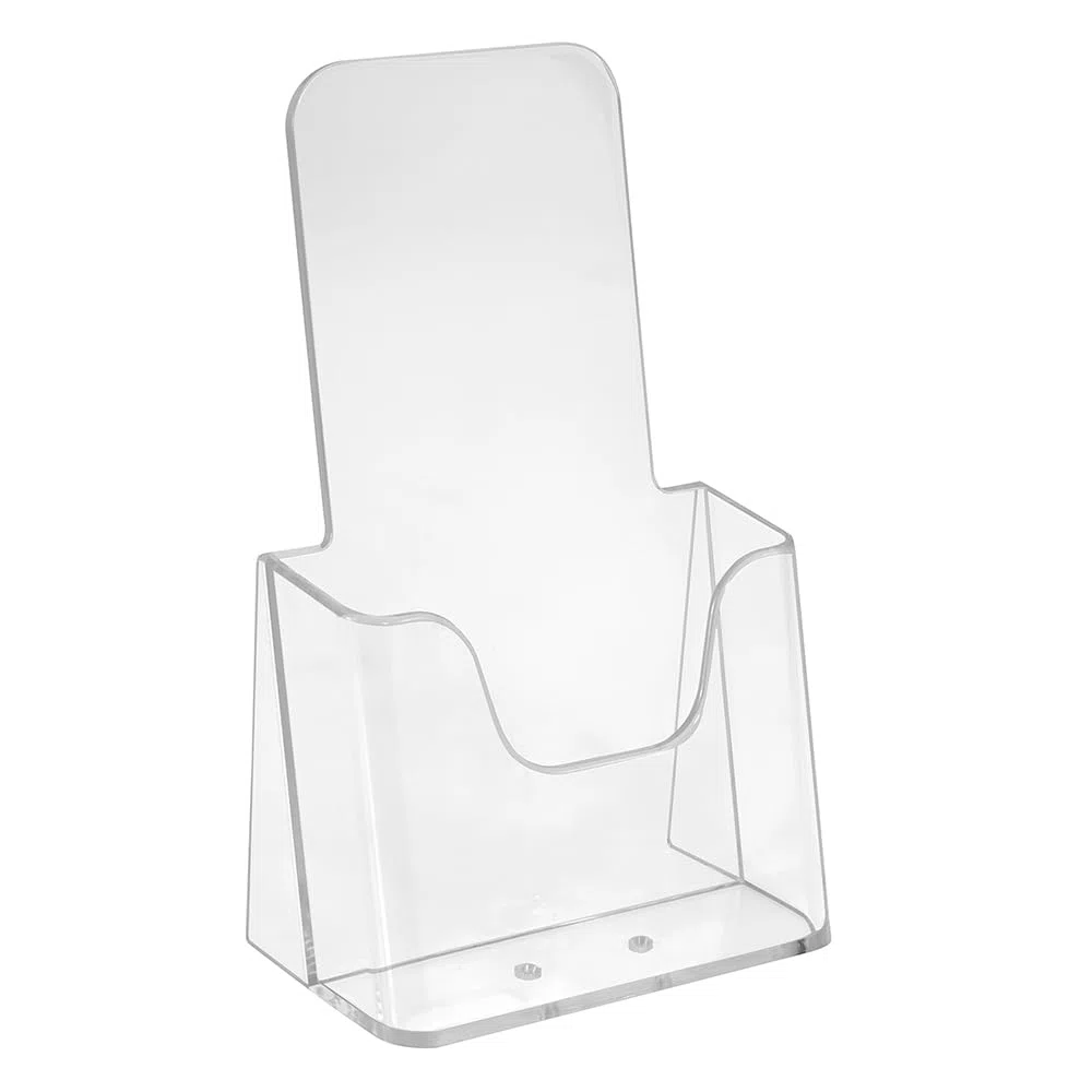 Zeigis 10er Set Tischprospektständer DIN Lang (99 x 210 mm) Prospekthalter Flyerhalter Transparenter Prospektständer für Flyer & Broschüren