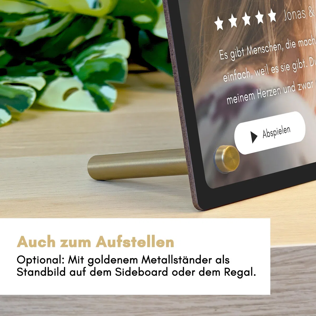 Elbeffekt Lovestory Geschenk Holzbild - Foto Geschenk - personalisierbar zum Hinstellen/Aufhängen opt. beleuchtet personalisierte geschenke, männer geschenke, Love - personalisierte Geschenkidee