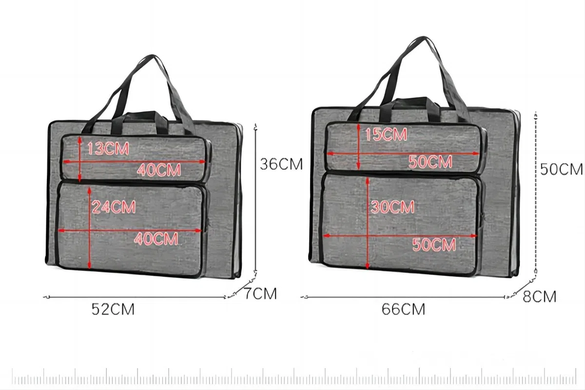 Zeichentasche A2 Transporttasche Wasserdicht A3 Kunstmappe Multifunktional Zeichnungtasche Zeichenbrett Tasche mit Griffen Malerei Kinder Künstlermappe Leicht Portfolios Aufbewahrungstasche