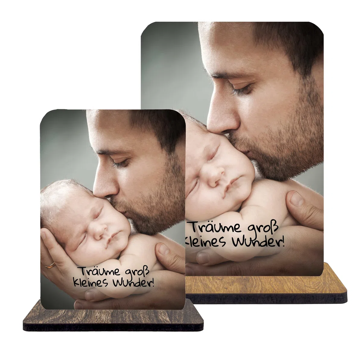 codiarts. Acryl Glas Bild personalisiertes Foto Geschenk, Format A4/A5 mit eigenem Bild & Text - Fotogeschenke personalisiert für Frauen & Männer - Für beste Freundin, Mama, Papa, Opa, Oma (DIY Free)