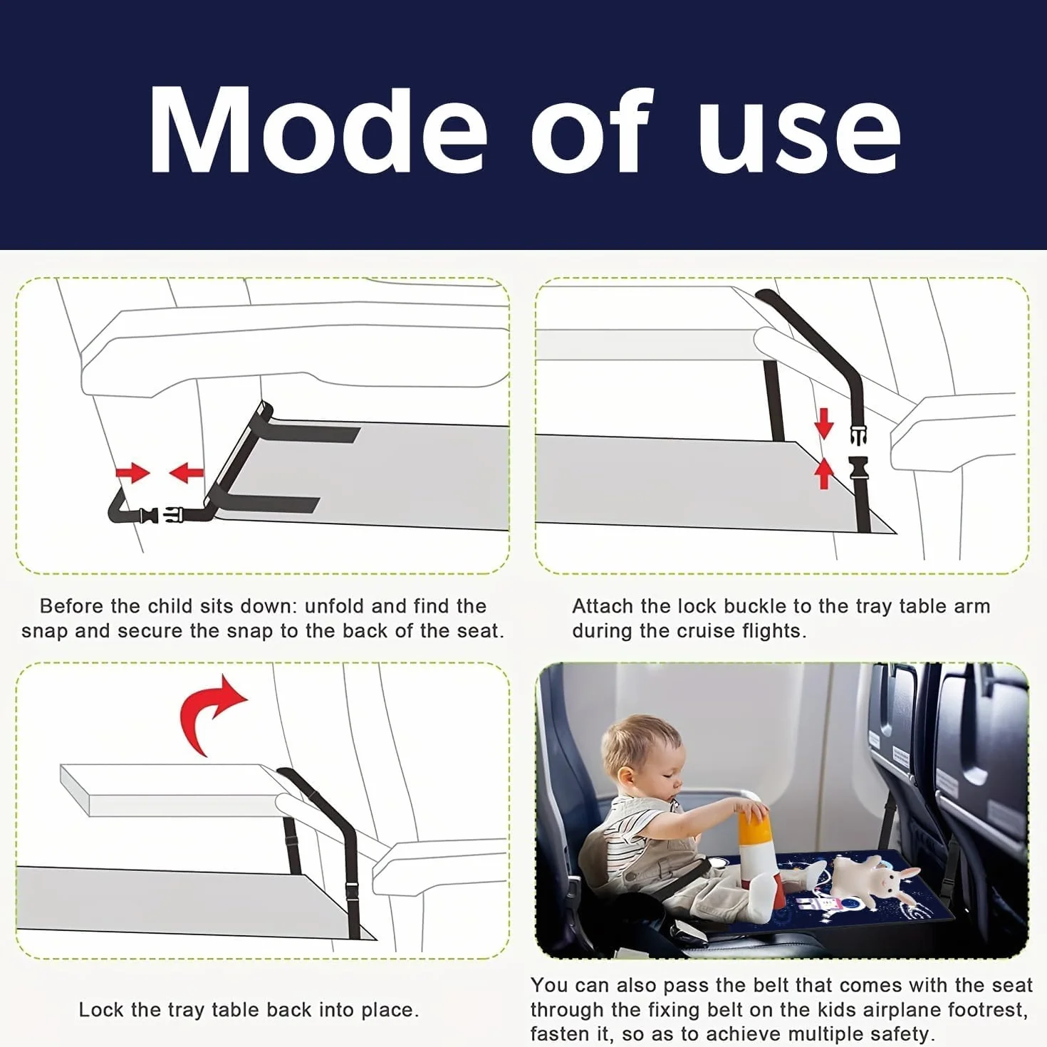 Flugzeug-Fußstütze für Kinder, tragbares Bett für Kinder, Baby-Hängematte, Reisebett für Kinder, Airplane Bett für Kinder, tragbares Reisebett für Kinder.
