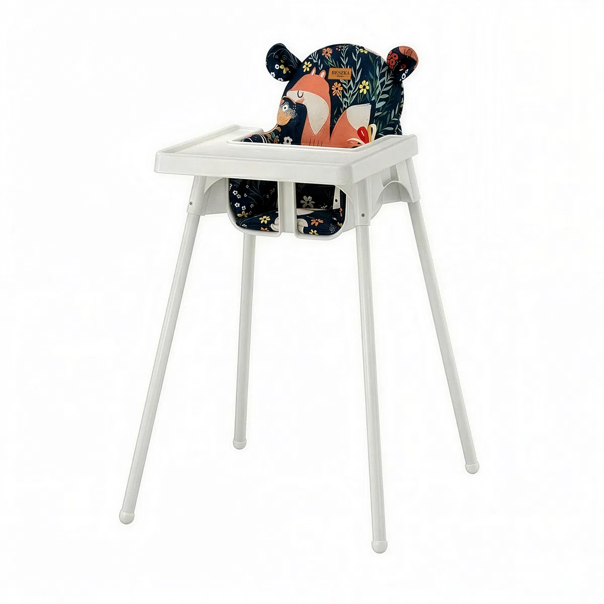 Hochstuhlbezug Ersatzbezug, Baby Sitzkissen Sitzauflage, kompatibel mit Ikea Hochstuhl Antilop, Wasserfest Öko-Tex Polsterung, Kinderhochstuhl Zubehör Design Wald