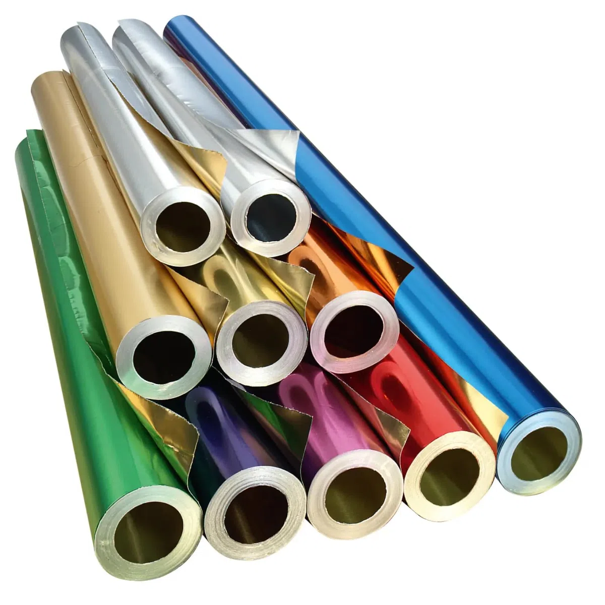 Großrolle Bastel-Alufolie, 50 cm x 10 m, 1 Rolle (Rot / Gold)