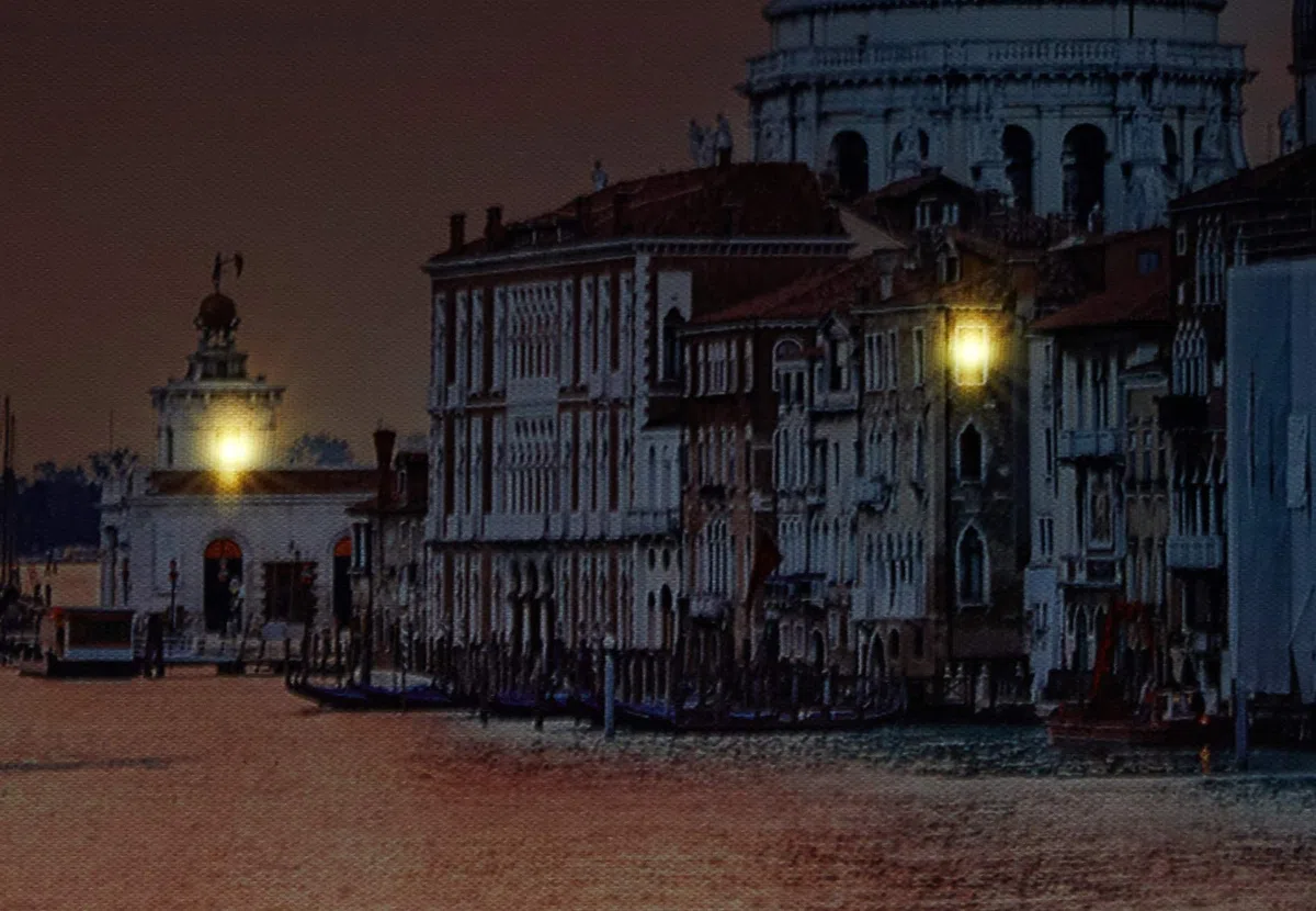 JANDEI - Dekoratives Bild mit LEDs (verschiedenen Bilder) (Markusdom in Venedig 60c40 cm)