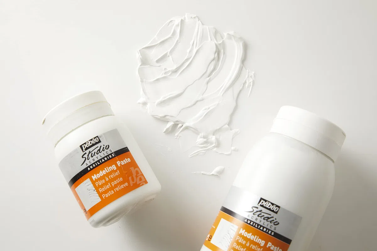 Pébéo - Studio Acrylics - Relief Paste - Gebrauchsfertige Paste - Ideal für die Erstellung von Reliefs und Impastos - Reißt nicht nach dem Trocknen - 500 ml