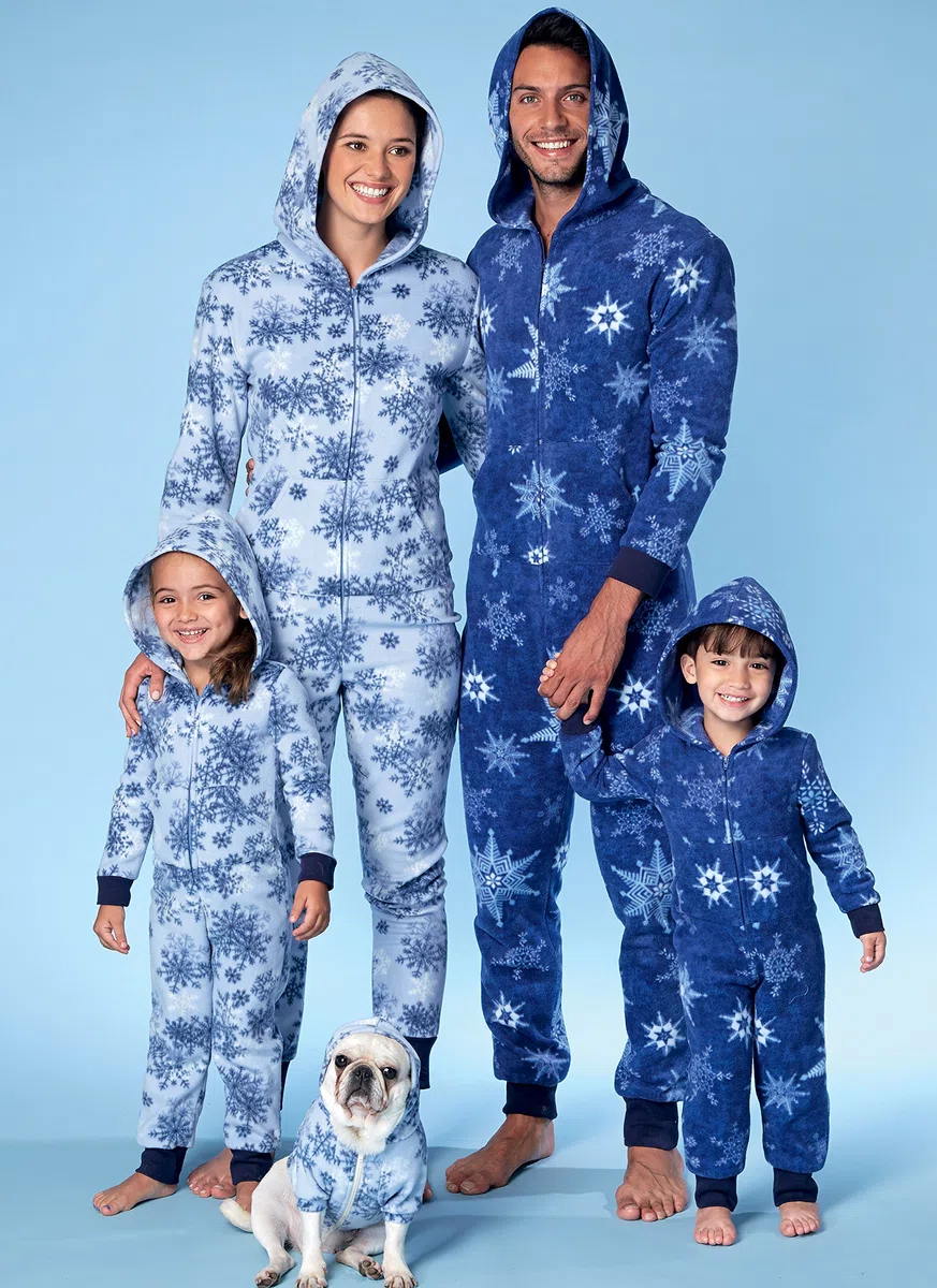 McCall 's Patterns Herren/Damen/Jungen/Mädchen/Kind Jumpsuit und Hundemantel, Mehrfarbig, Größen 3–8