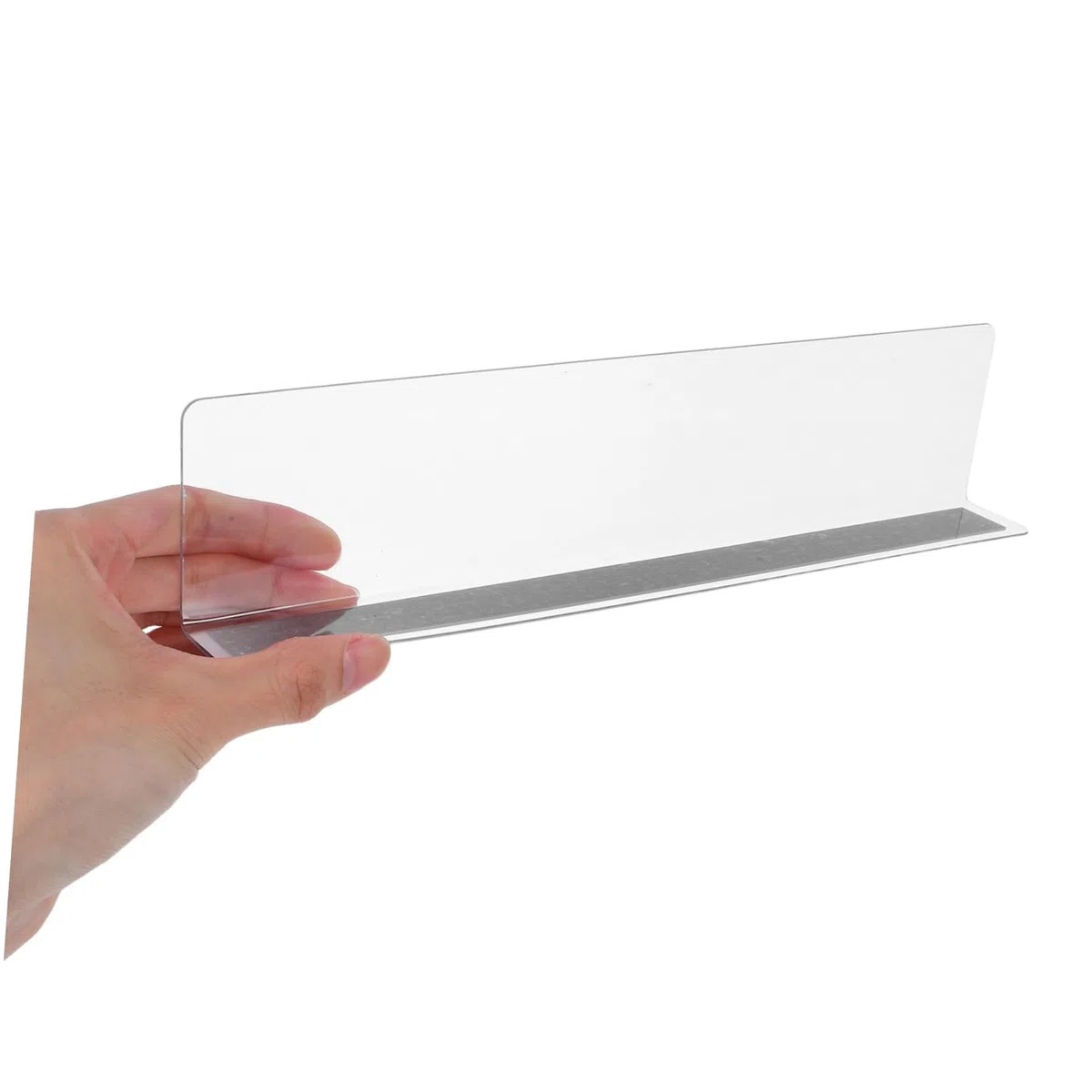 DOITOOL 6 Stück Magnetische Regalteiler 11.02X2.36X1.18In Transparente Fachteiler Aus Kunststoff Für Supermarktregal Und Küchen Organizer Warenklassifizierungsabscheider