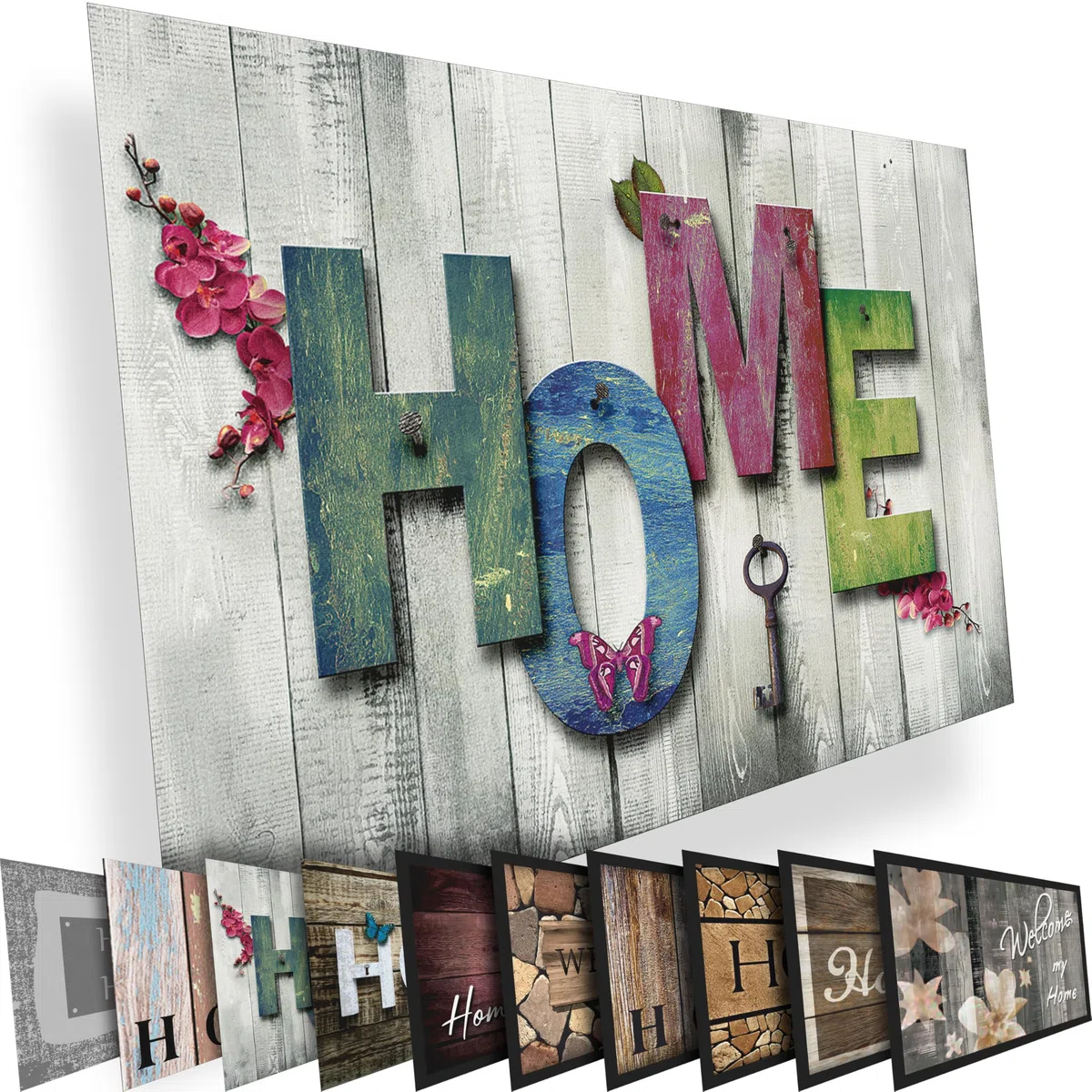 Fußmatte 40x60 cm – Schmutzfangmatte für Innen & Außen, rutschfest mit hoher Saugkraft – vielseitige Designs, ideal für Haustür, Eingangsbereich, Flur & Balkon
