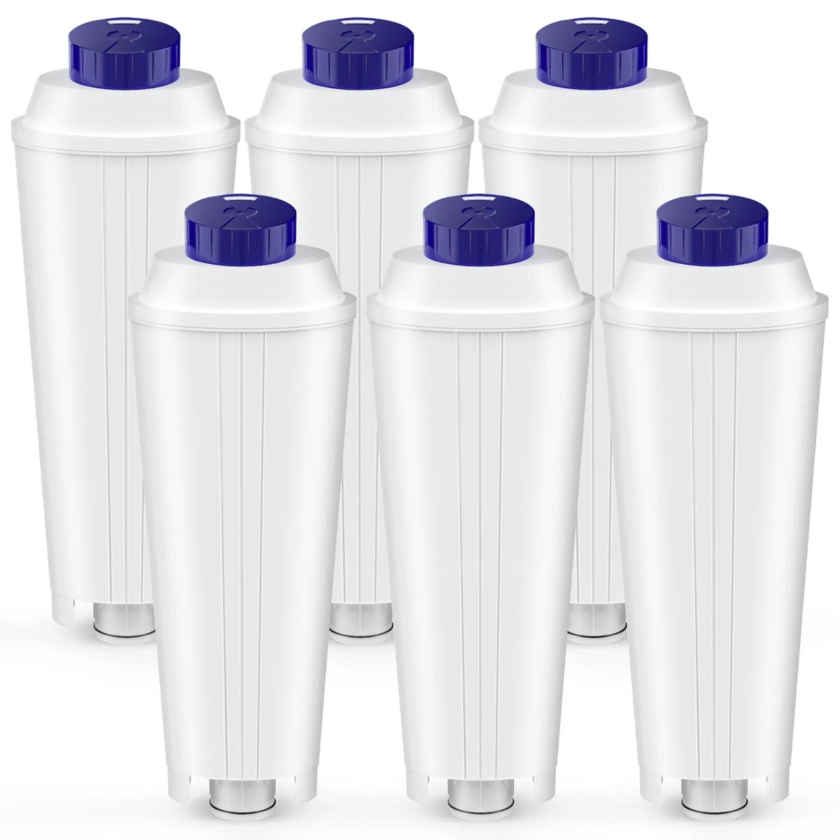 6 Stück Wasserfilter Passend für Delonghi DLSC002, Wasserfilterkartuschen kompatibel mit Delonghi Magnifica s, ECAM, ESAM, ETAM, EPAM, Primadonna Kaffeemaschine