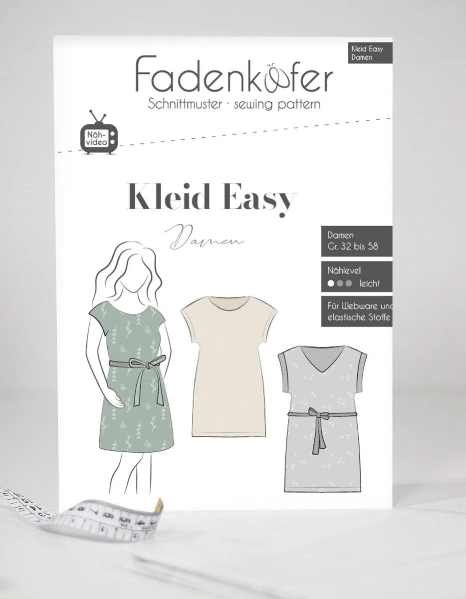 Papierschnittmuster Kleid Easy Damen