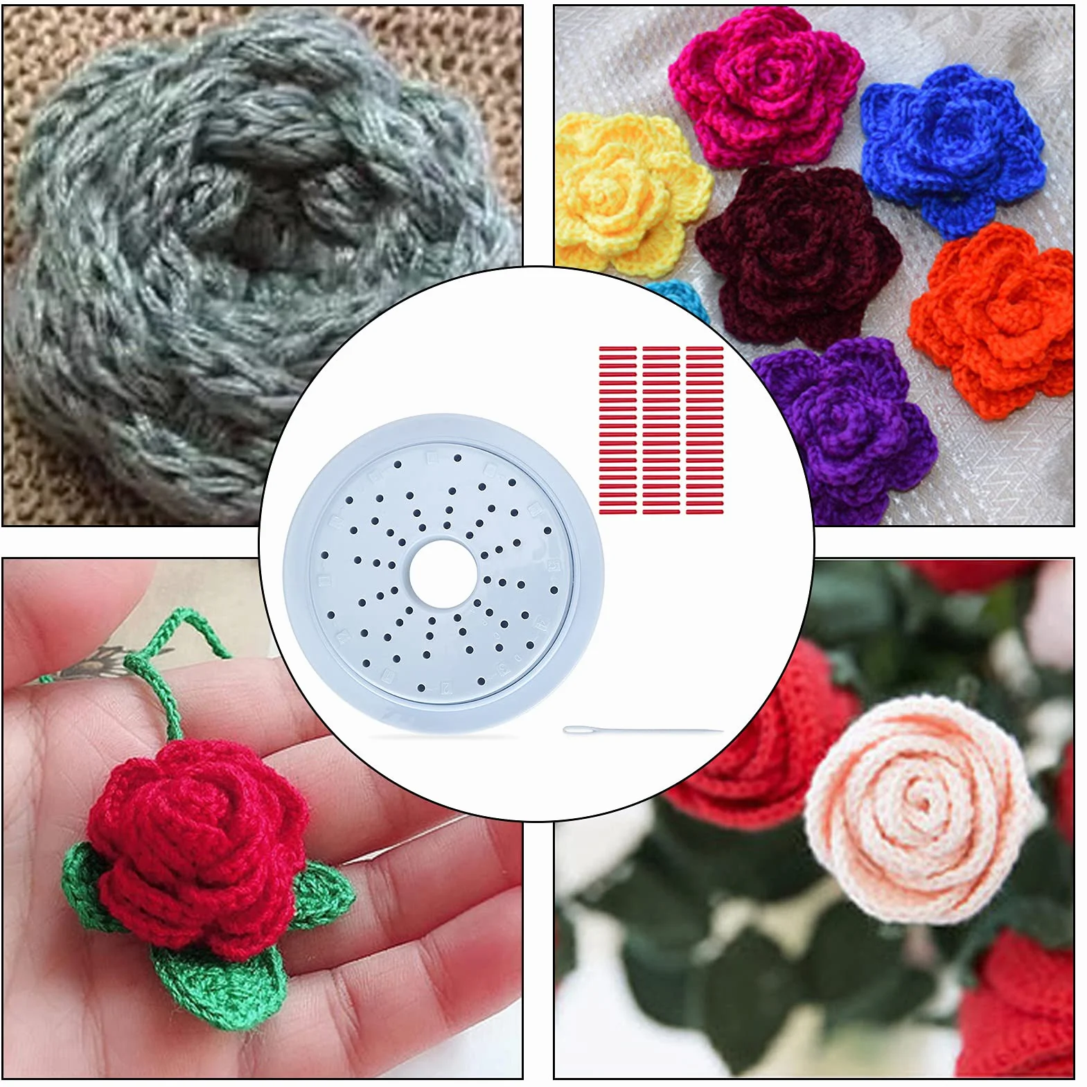 Zerodis Flower, Einfache Bedienung Flower Maker Zum Stricken für den Haushalt