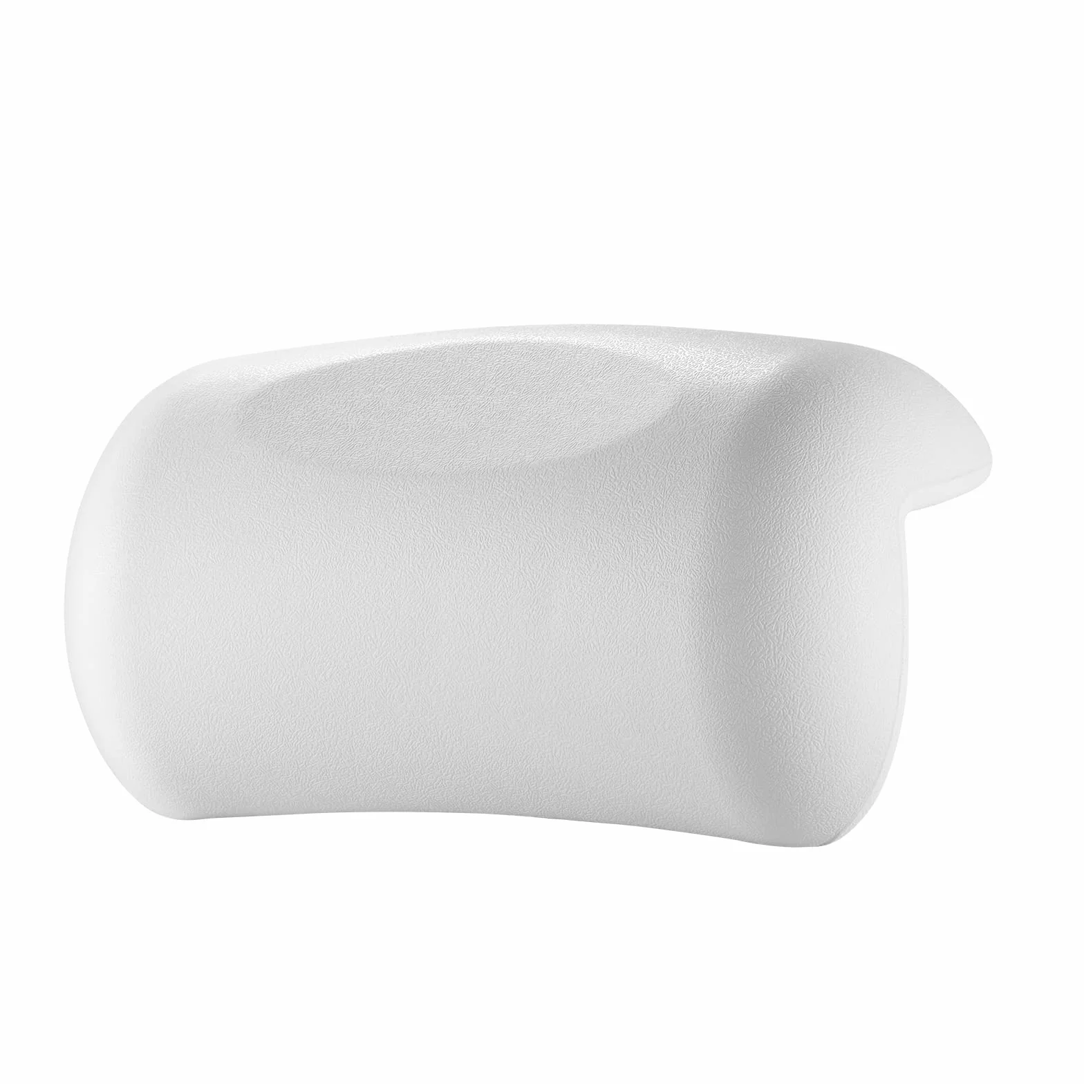 Lonkenn Badewannenkissen, Ergonomisches Badekissen, PU-Wannenkissen mit Saugnäpfen, wasserdichte Badewannen Kissen, Badewanne Nackenpolster, rutschfest, Bad Zubehör für Badewanne, Spa-Weiß