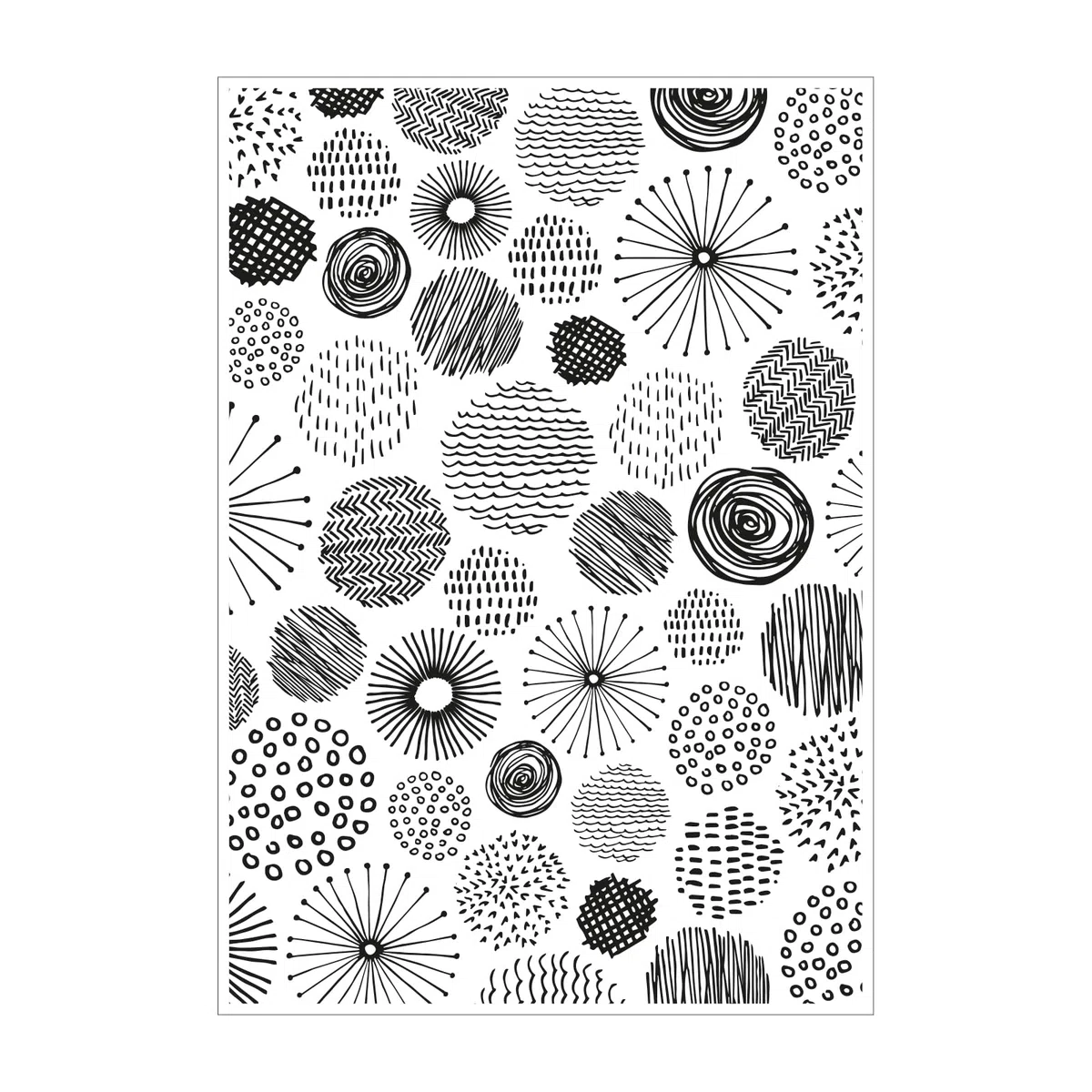 Sizzix 666590 Durchsichtiges Stempelset Cosmopolitan, Ecliptic von Stacey Park, Clear, One size