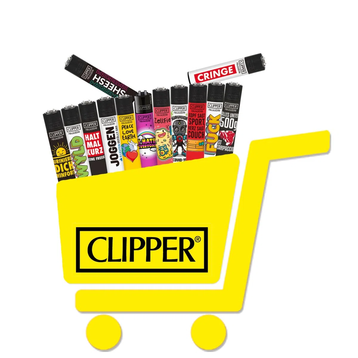Clipper Mix Feuerzeuge Clipper Wundertüte Inkl. GRATIS DHOBIA Feuerzeug (20)