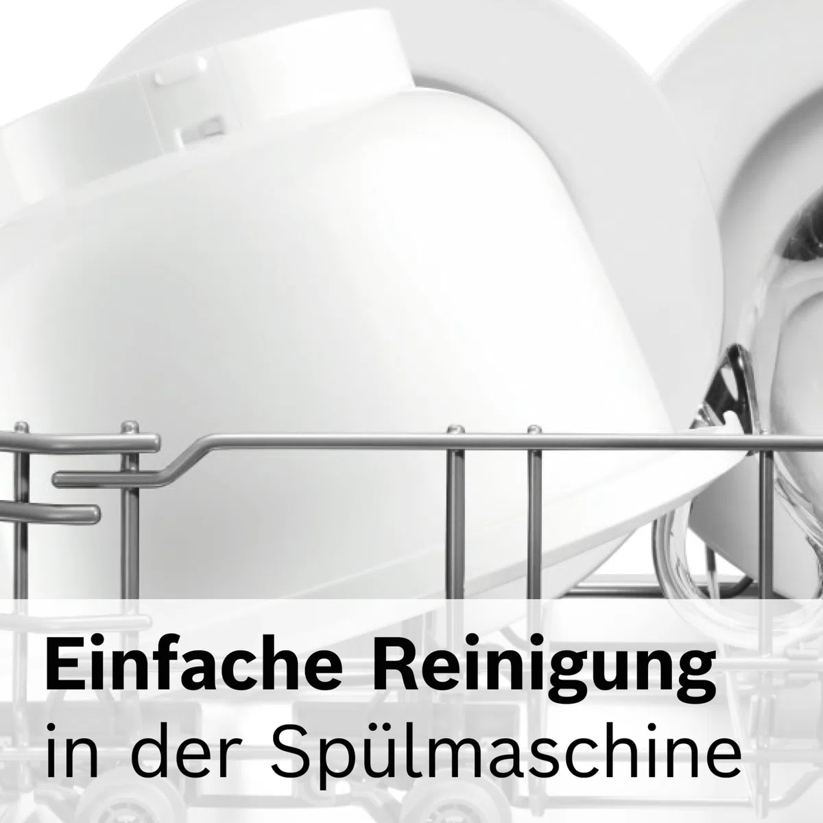 Bosch Kunststoff-Rührschüssel MUZS2KR, Zubehör passend für Küchenmaschine Serie 2, 3,8 Liter, für Kuchen- und Hefeteigen, spülmaschinenfest
