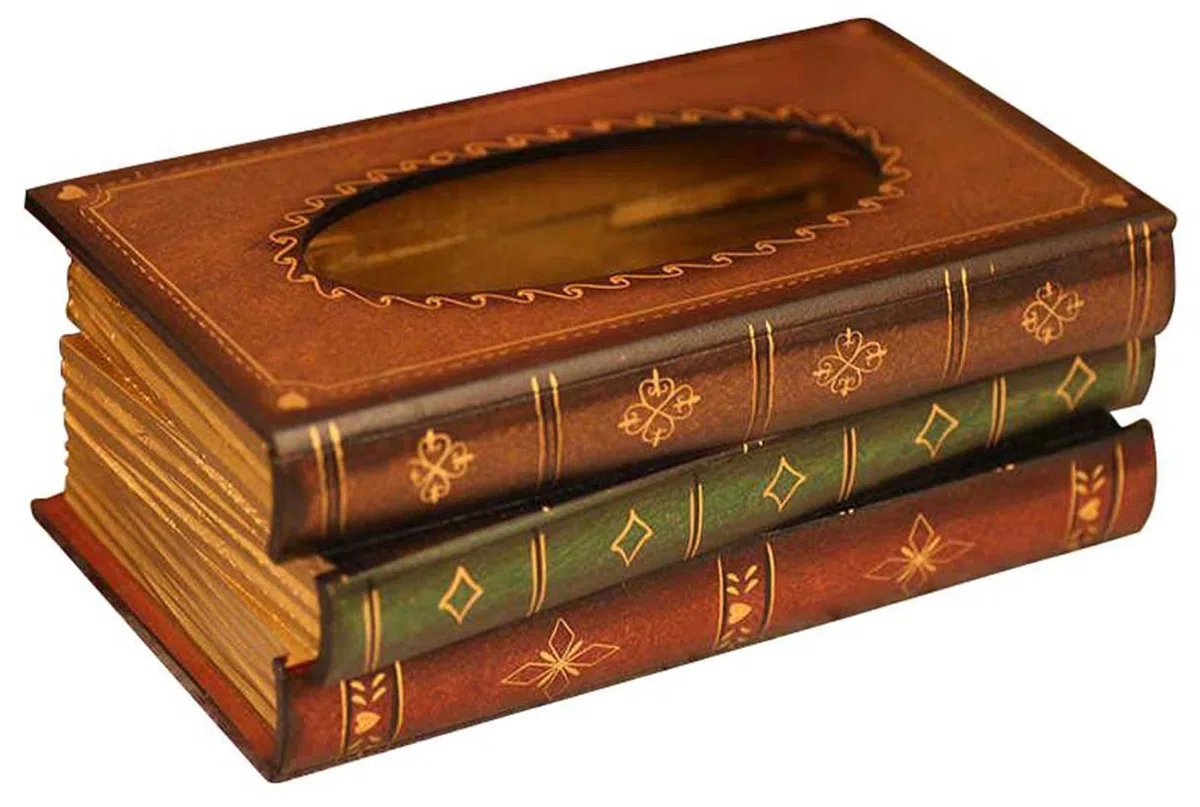 Tebery Tücherbox aus Holz, Breite 16.5cm, Taschentuchbox für handelsübliche Taschentücher, Kosmetiktücher Tissue Box für Esszimmer Badezimmer Schlafzimmer Büro