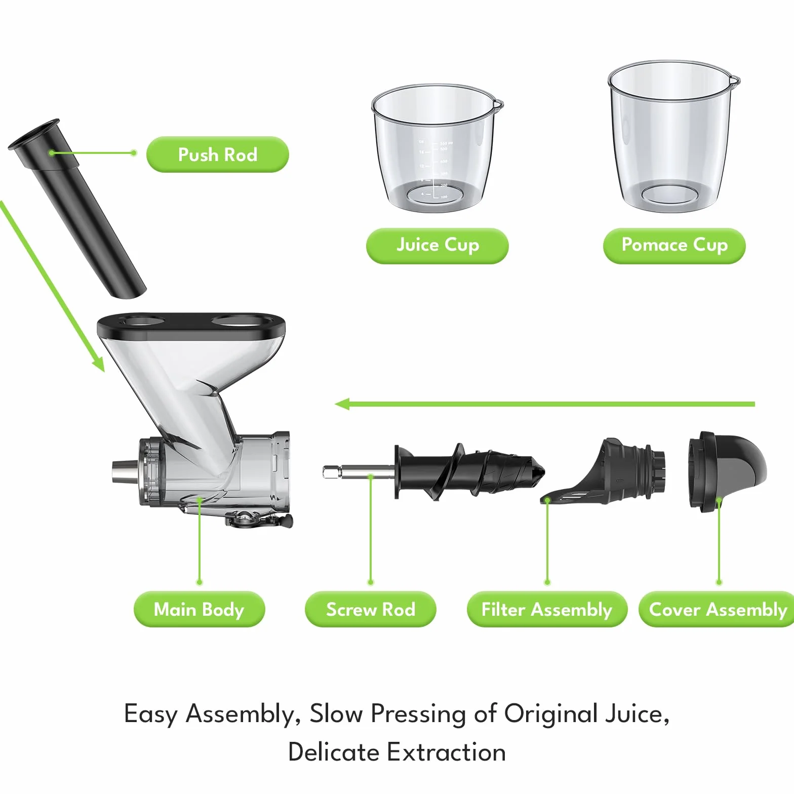 TPGSING Kau Entsafter Aufsatz für KitchenAid Standmixer, Kaltpressen Langsamer Entsafter Aufsatz für KitchenAid, Entsafteraufsatz für Kitchen Aid mit Dual-Einfüllschacht für Gemüse und Obst