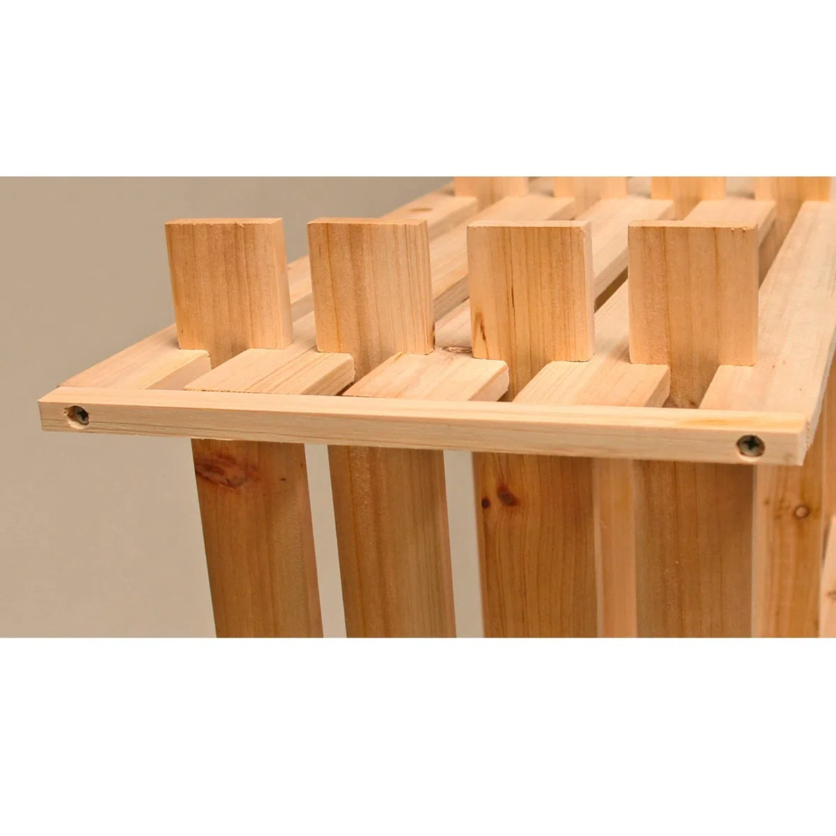 DEMA Holzregal Universalregal – Lagerregal, Kellerregal, Aufbewahrungsregal – stabil, platzsparend, vielseitig – 9 Fächer, 113x27x110 cm, Wohnzimmer, Keller, Büro