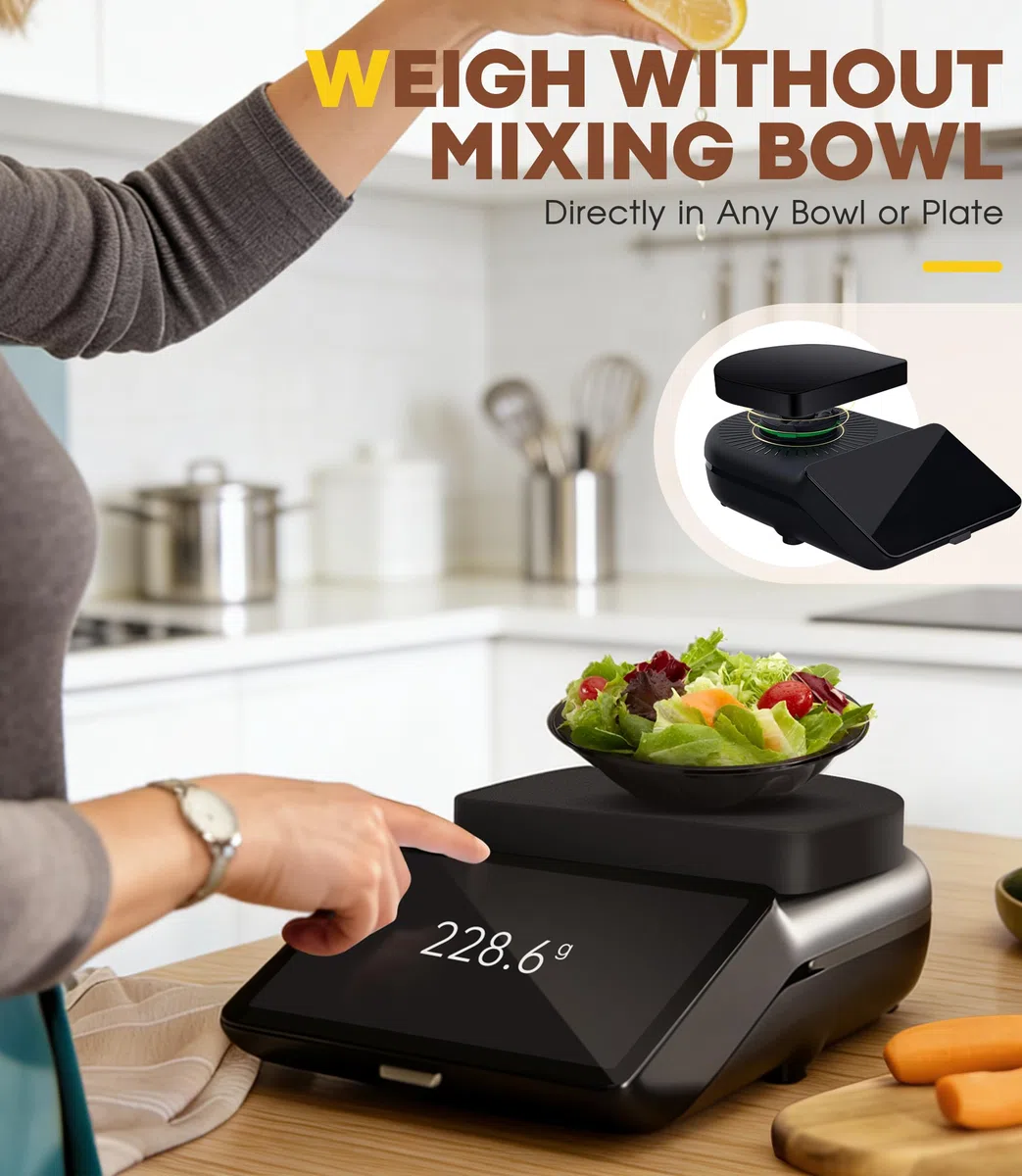 NEWZEROL Wiegeplatte Kompatibel mit Vorwerk Thermomix TM7 Zubehör Robust, Einfach zu Reinigen, Praktisches Wiegeplatten, Präzises Wiegen Ohne Mixtopf, Ohne die Motorkupplung zu Beschädigen | TM7 Zubehör Robust, Einfach zu Reinigen, Praktisches Wiegeplatte