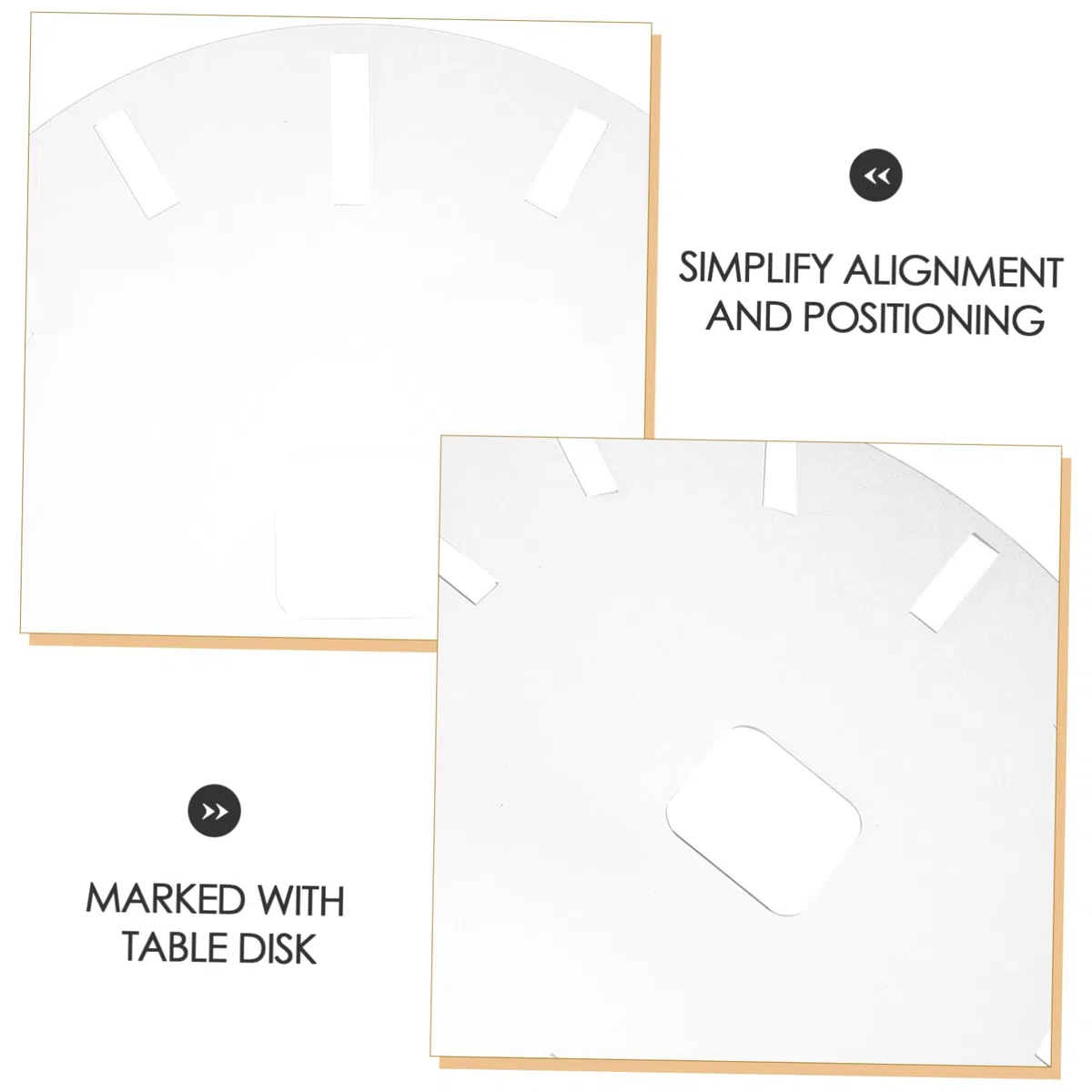 Präzise Acryl Schablone mit Rundem Zifferblatt und Transparentem Design für Uhrenbausätze für Holzbearbeitung und Kreative Heimdekorationen
