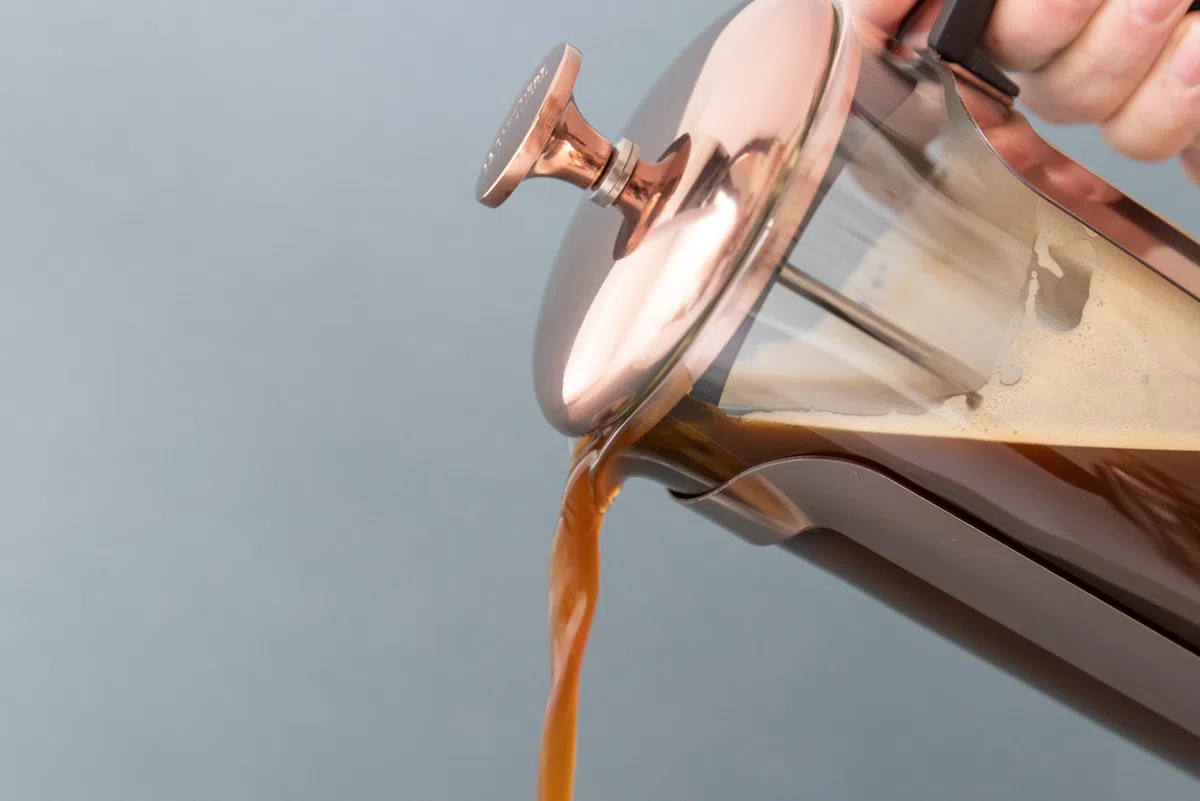 La Cafetière Roma Kaffeezubereiter, French Press, Edelstahl, Kupferfarben