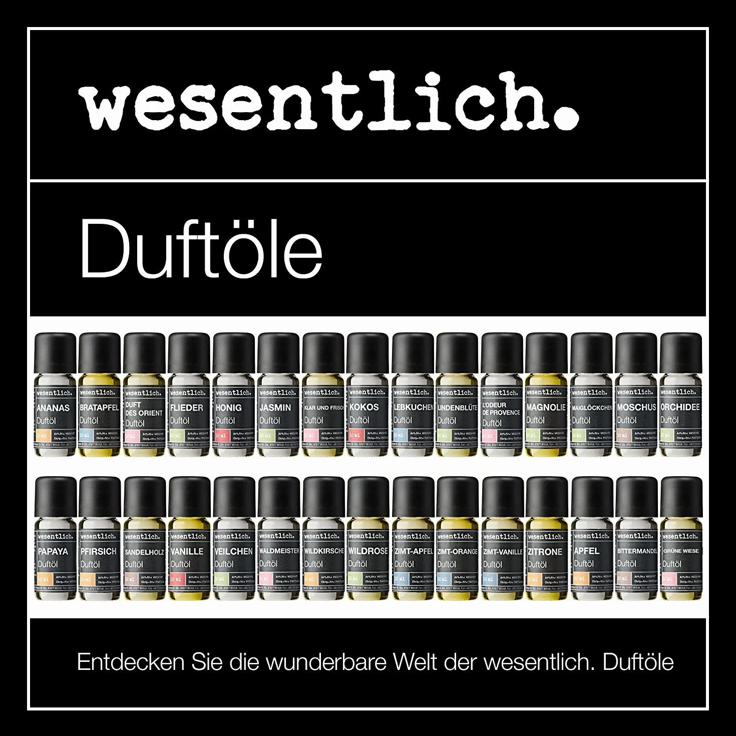 wesentlich. Duftöl Flieder 50ml - feiner Duft für Diffuser und Lampe - als Raumduft oder zur Kerzenherstellung - pure Premium Öle aus Deutschland