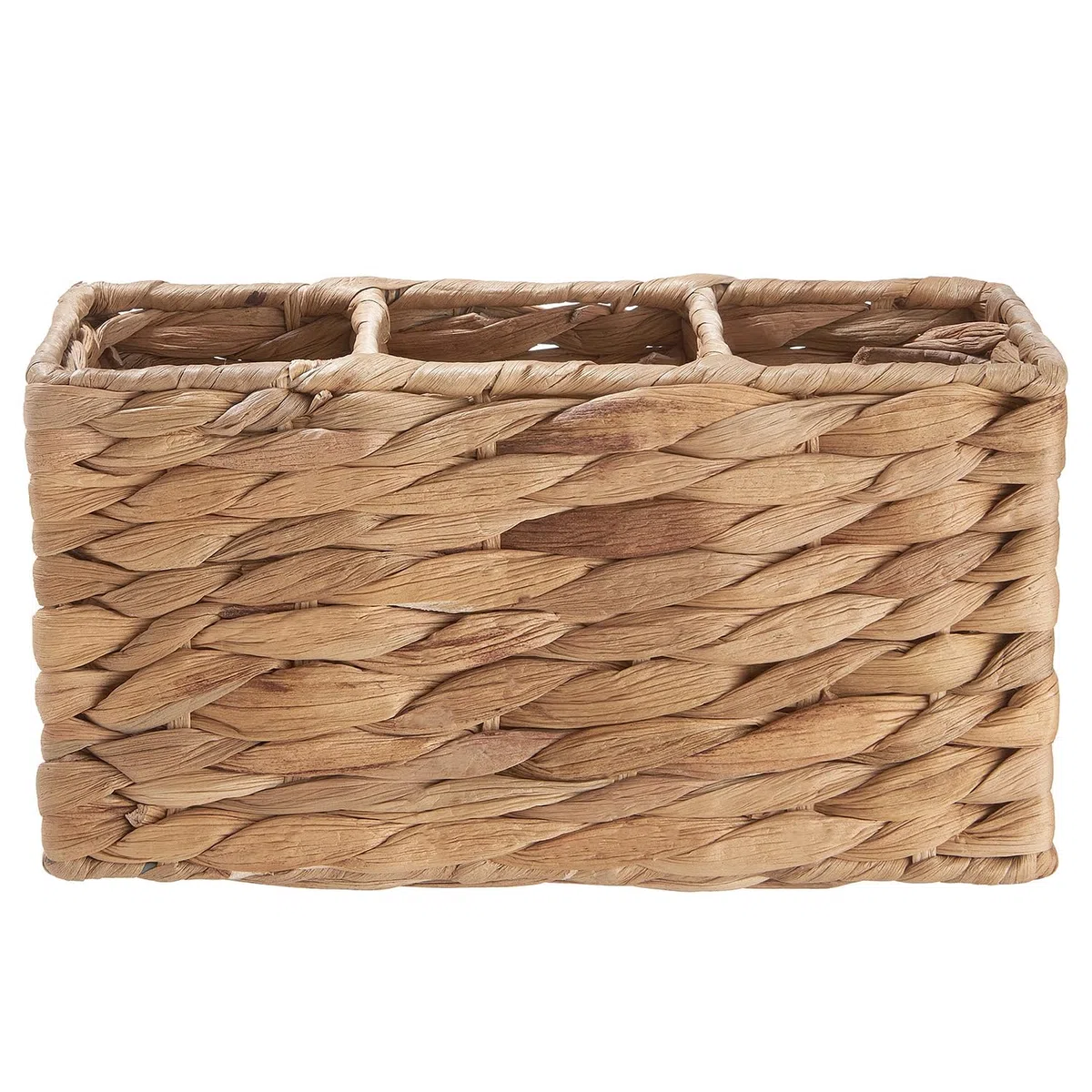 BUTLERS Besteckkorb 23 x 10cm Natur Farbe -RUSH ROPE - geflochten Besteckhalter & Küchenutensilienhalter aus Wasserhyazinthe | Küche Accessoires & Besteck Organizer