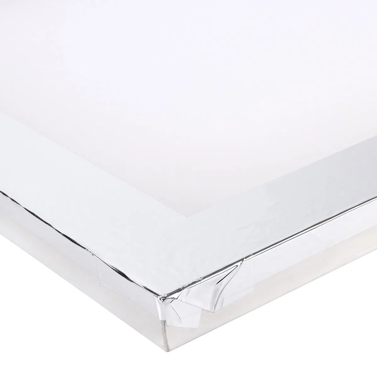 SINJEUN 30 x 40cm Silber Aluminium-Siebdruckrahmen, A3 Siebdruckrahmen mit 110 weißem Netzgewebe für Siebdruck, Textildruck