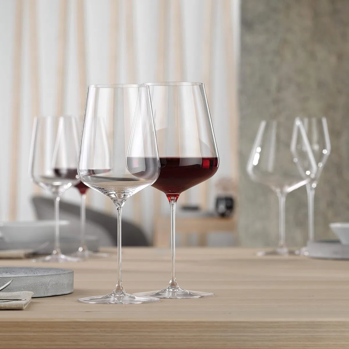 Spiegelau Definition Champagnergläser 6er Set + Poliertuch, Sektgläser (250 ml) und Mikrofaser-Glasreinigungstuch (50 x 64 cm), Kristallglas